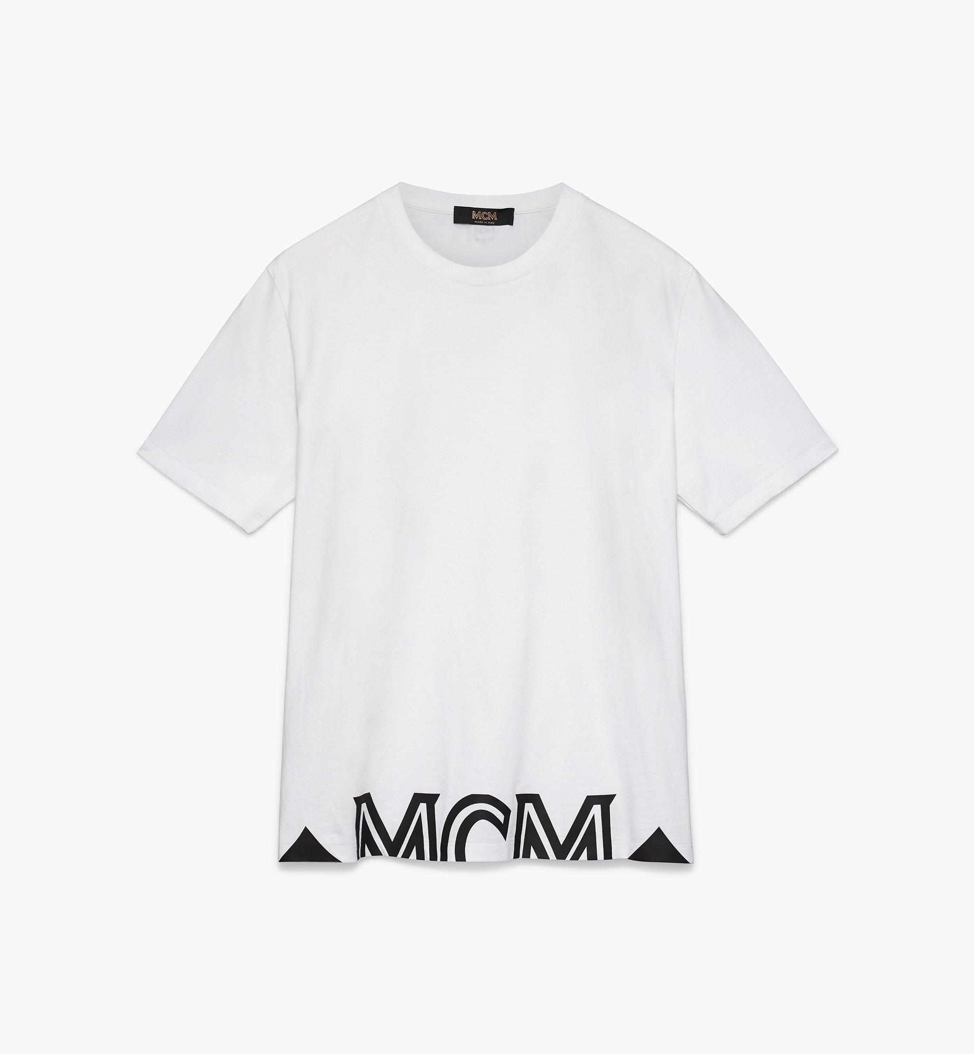 MCM Men's Milano T-Shirt White MHT9AMM03WT00L Alternate View 1