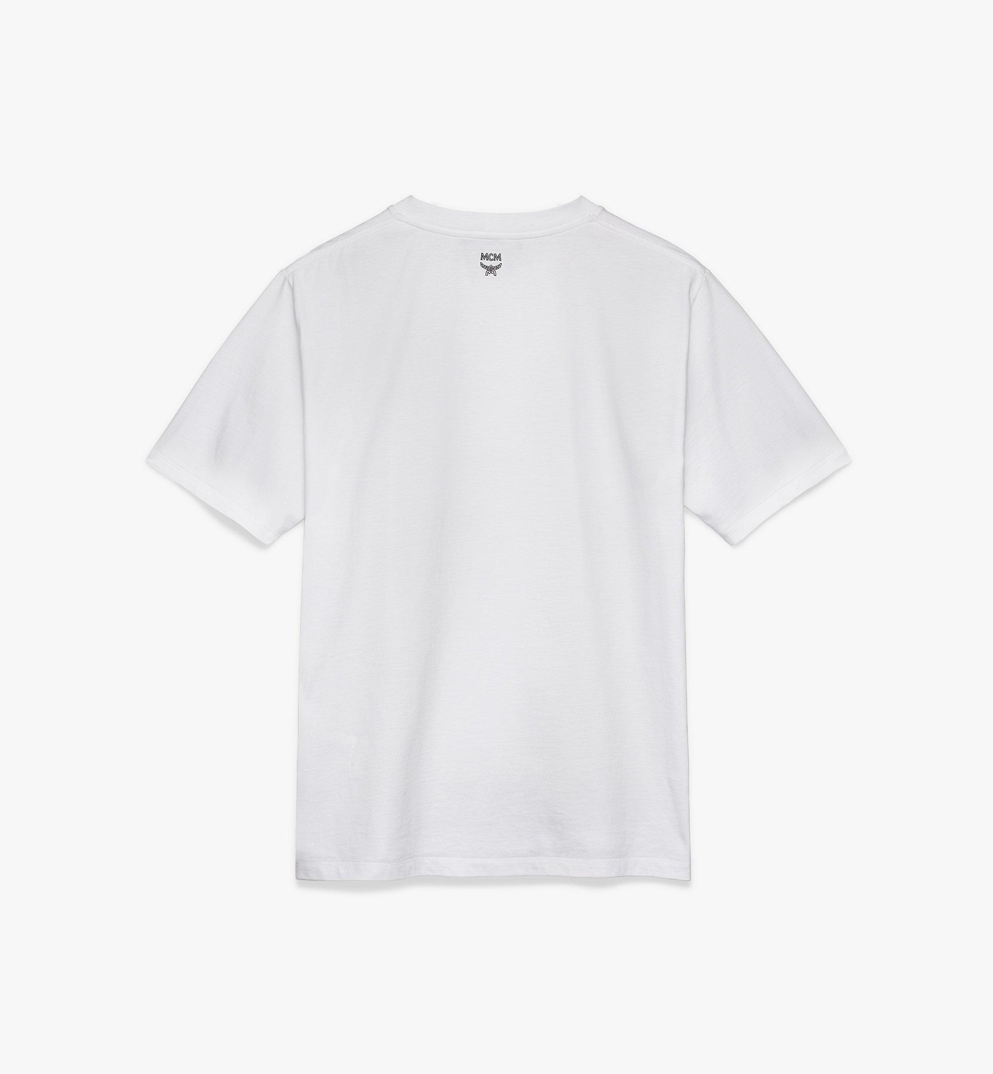 MCM Men's Milano T-Shirt White MHT9AMM03WT00L Alternate View 1