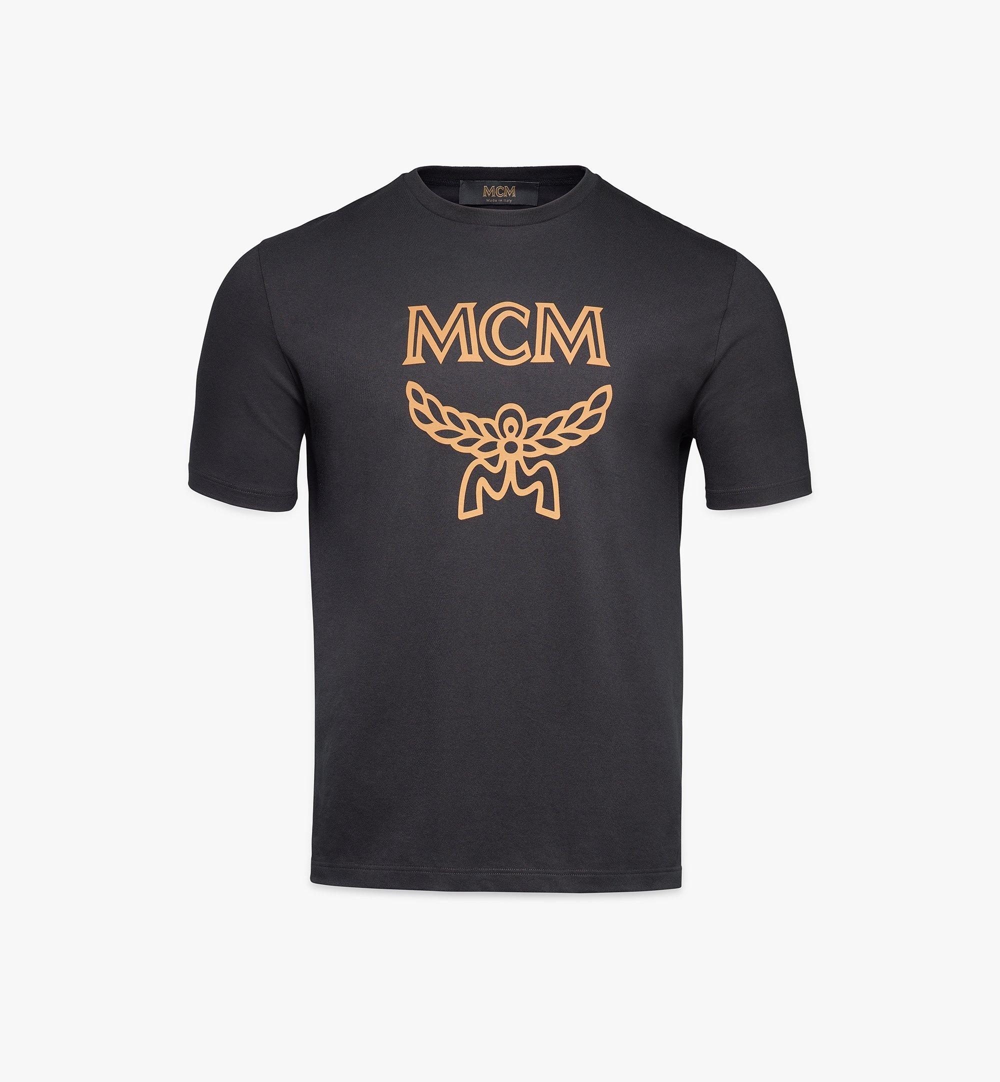 MCM Men's Classic Logo T-Shirt Black MHTASMM04BK00L Alternate View 1