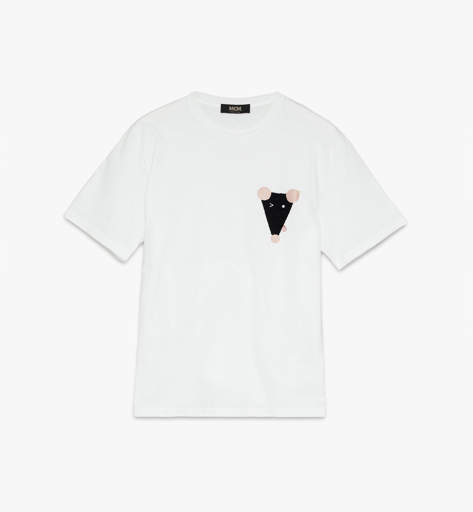 MCM Men's Year Of The Mouse T-Shirt White MHTASSE02WT00M Alternate View 1