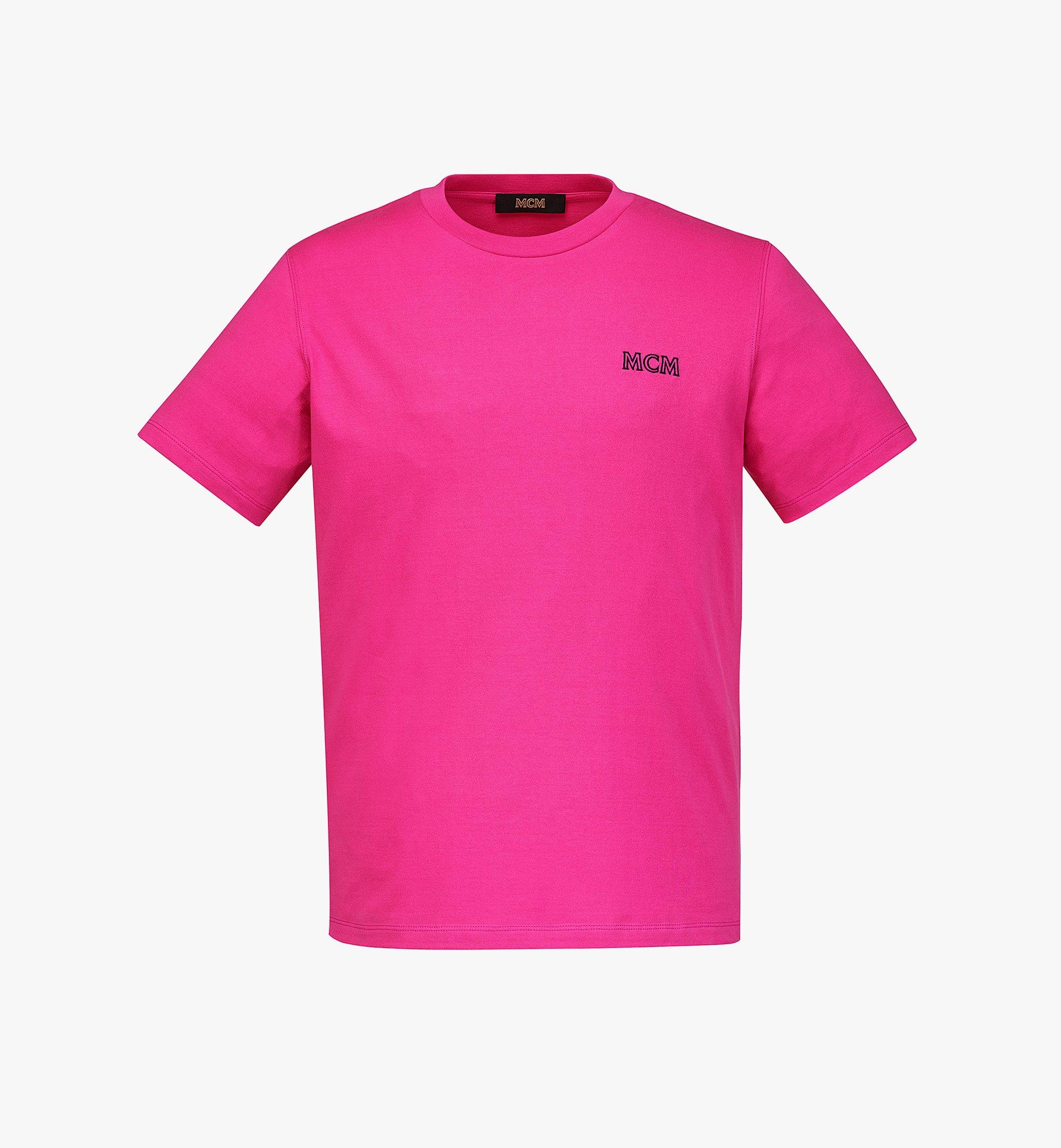 MCM Men’s MCM Essentials Logo T-Shirt in Organic Cotton Pink MHTBABC01QW00L Alternate View 1