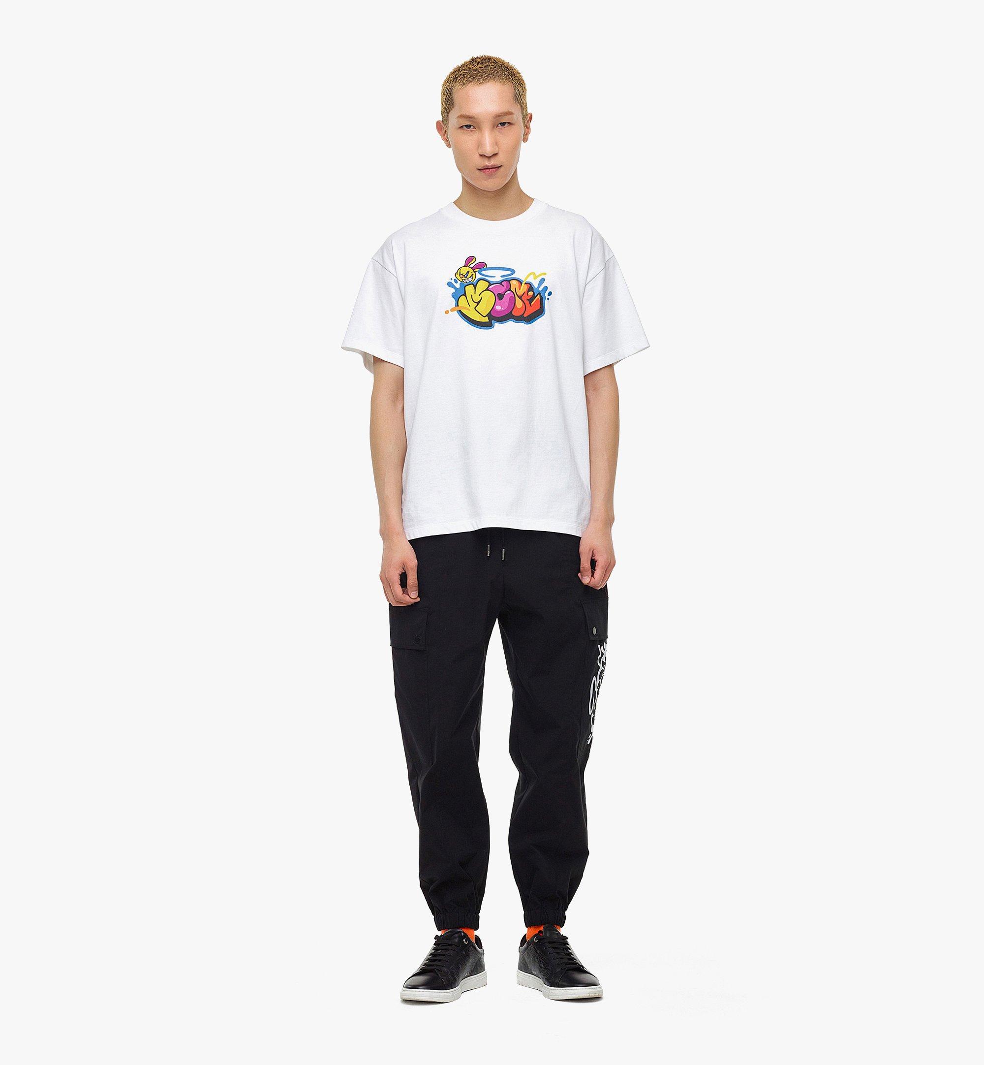 MCM 〈MCM x SAMBYPEN〉ロゴプリント Tシャツ White MHTBASP02WD0XL ほかの角度から見る 2