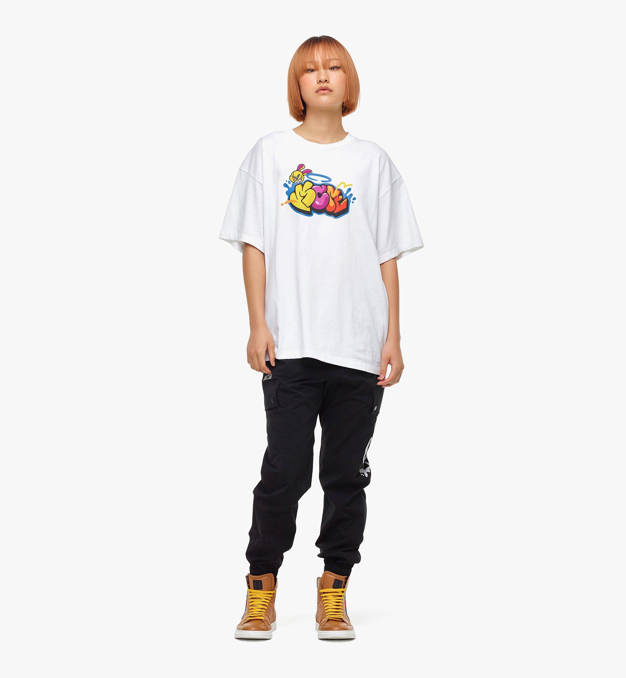 MCM 〈MCM x SAMBYPEN〉ロゴプリント Tシャツ White MHTBASP02WD0XL ほかの角度から見る 5