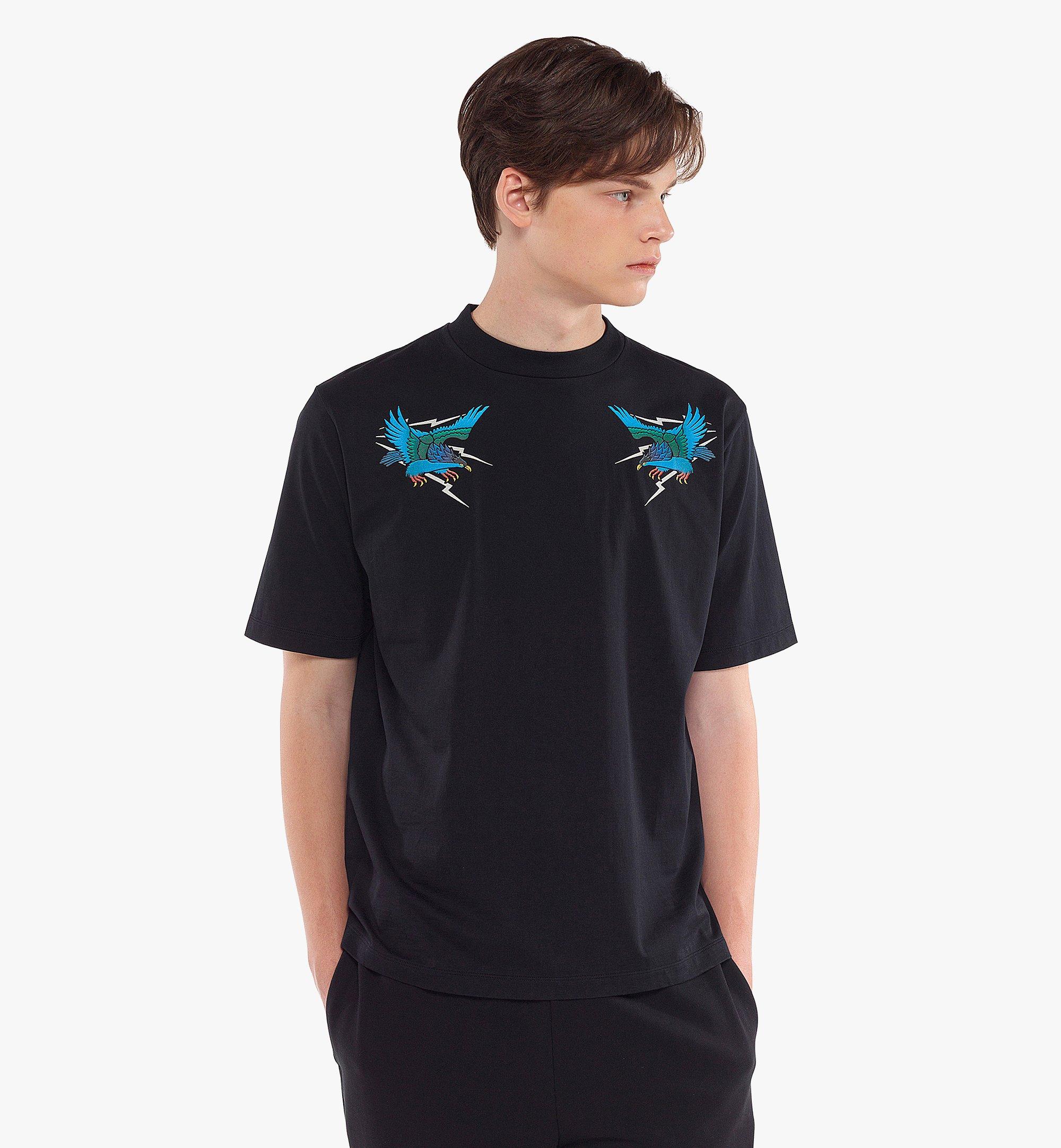 MCM Men's ​​PHENOMENON+MCM Sukajan Print T-Shirt Black MHTCAJP02BK0XL Alternate View 2