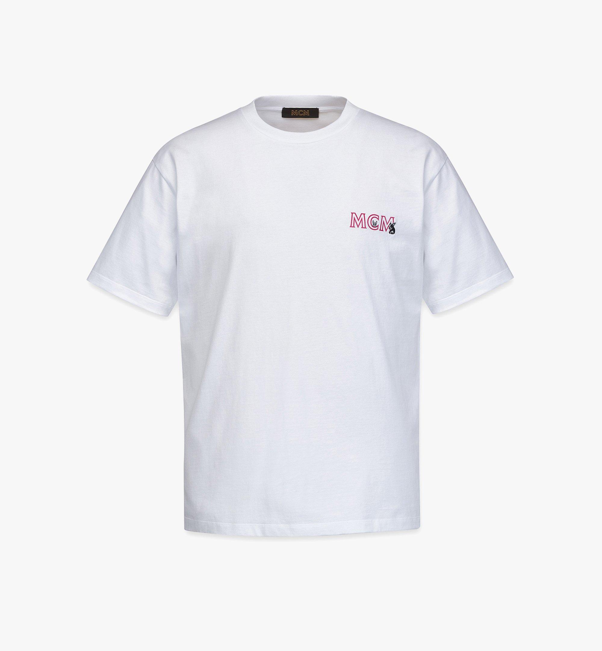 MCM Men’s MCM Sommer Graphic T-Shirt in Organic Cotton White MHTCAMM02WT00L Alternate View 1