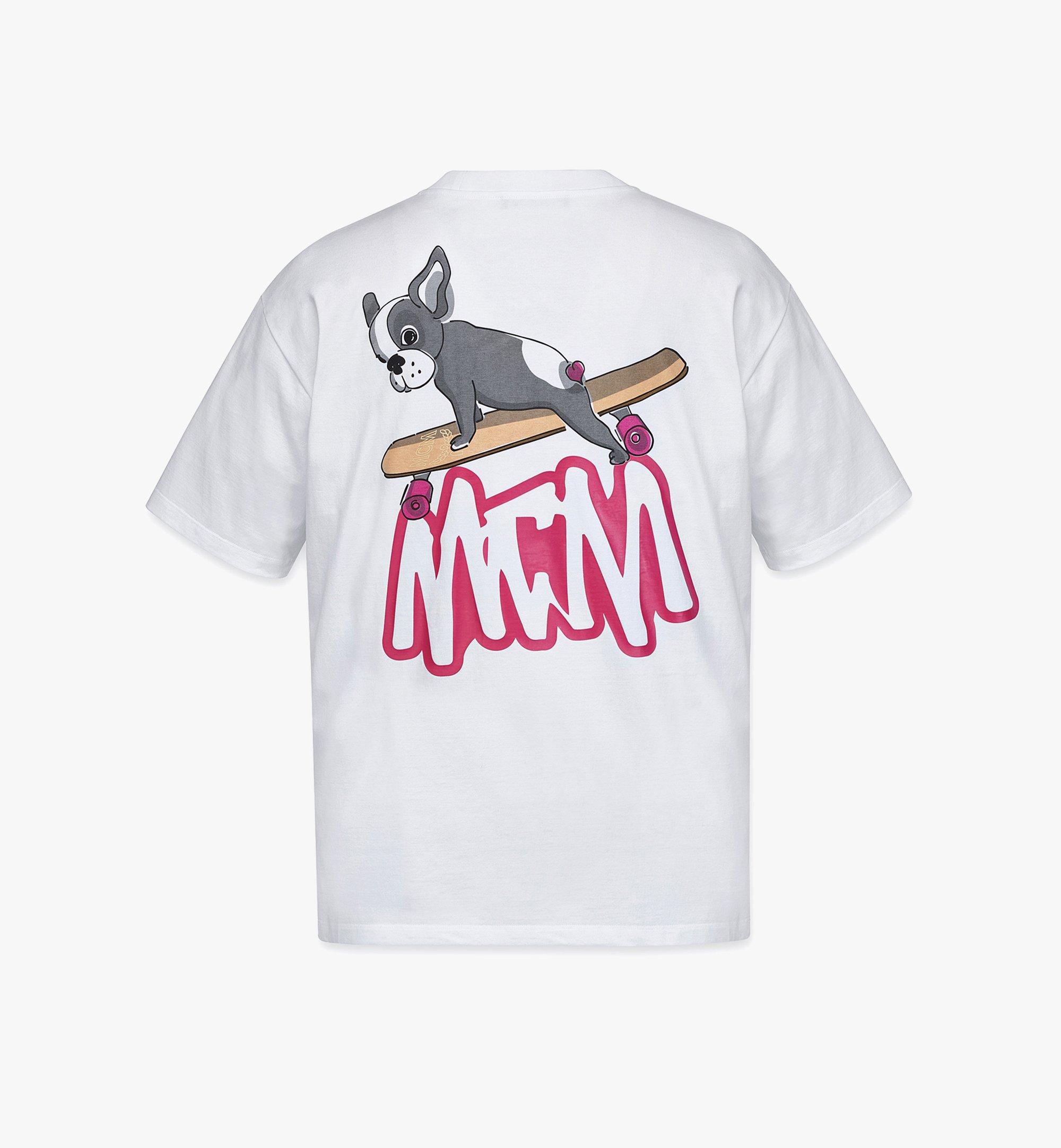 MCM Men’s MCM Sommer Graphic T-Shirt in Organic Cotton White MHTCAMM02WT00M Alternate View 1