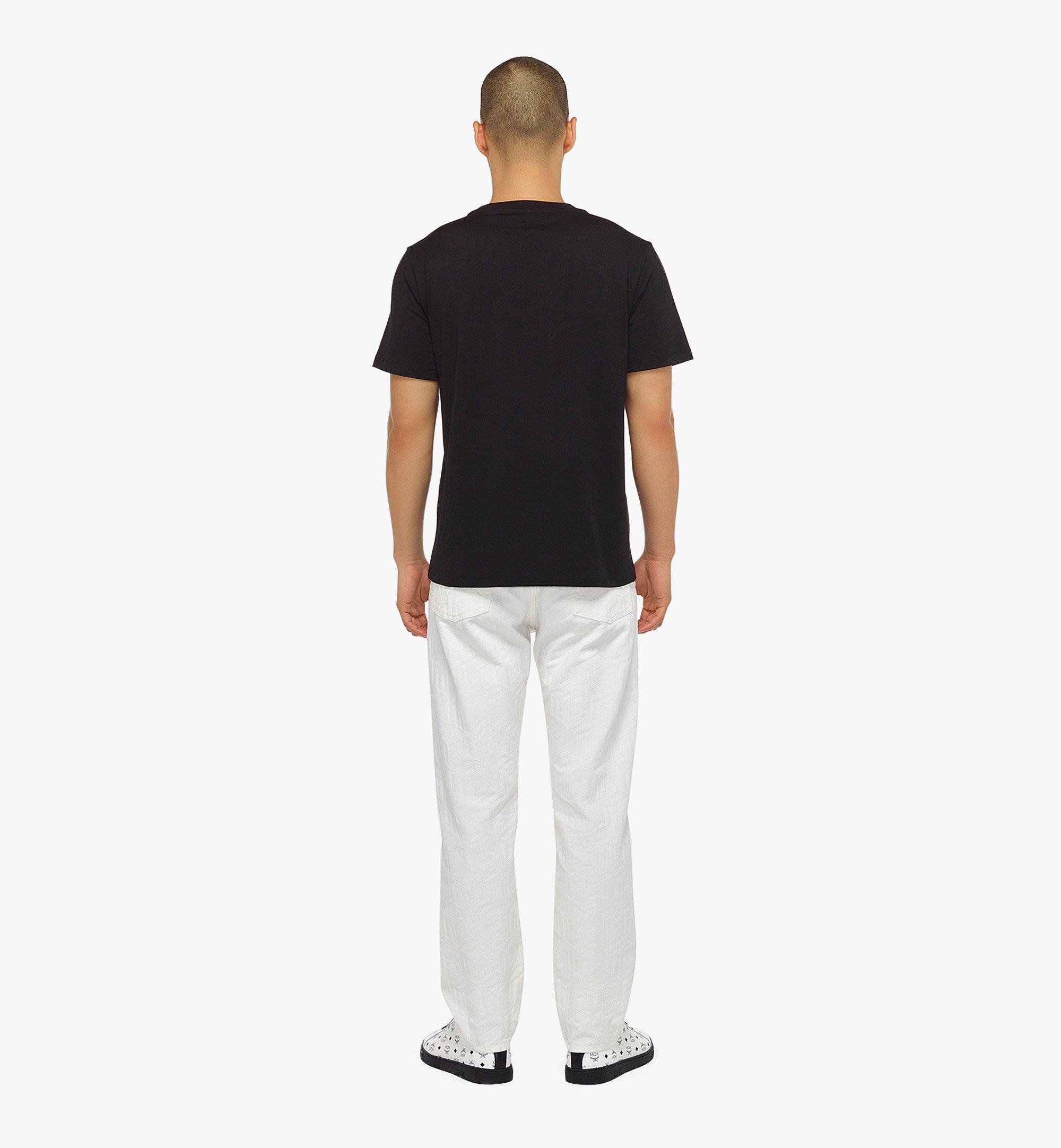 MCM MCM Sommer メンズ キュービックロゴ プリント Tシャツ - オーガニックコットン Black MHTCAMM05B700L ほかの角度から見る 2