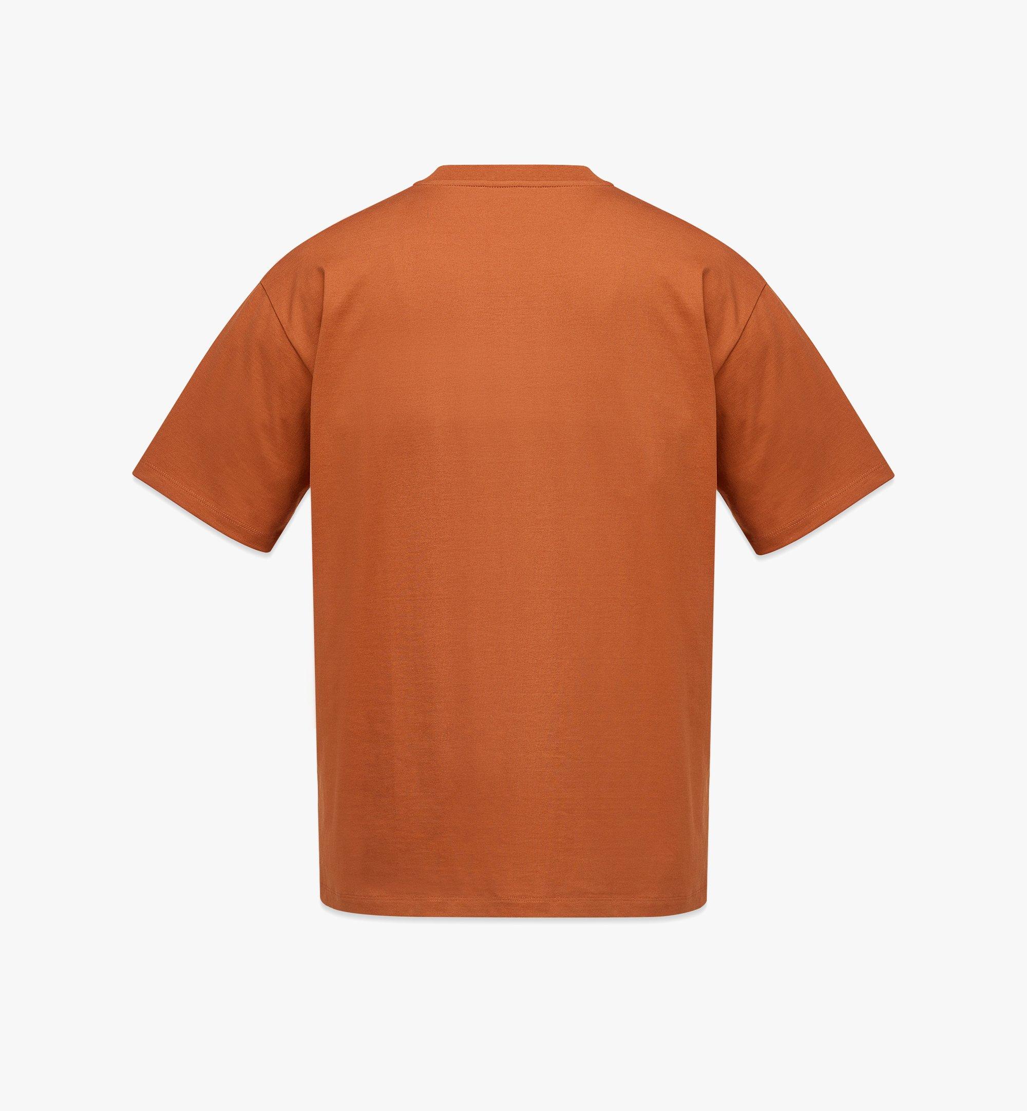 MCM Men’s M Pup Graphic Print T-Shirt in Organic Cotton Cognac MHTCAMM06CO00M 更多視圖 1