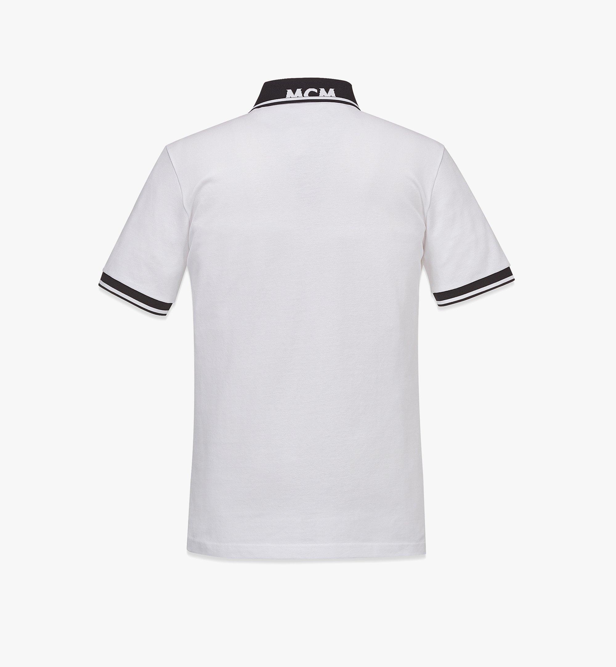 MCM Men’s Golf in the City Polo Shirt in Organic Cotton White MHTCAMM08WO00L Alternate View 1