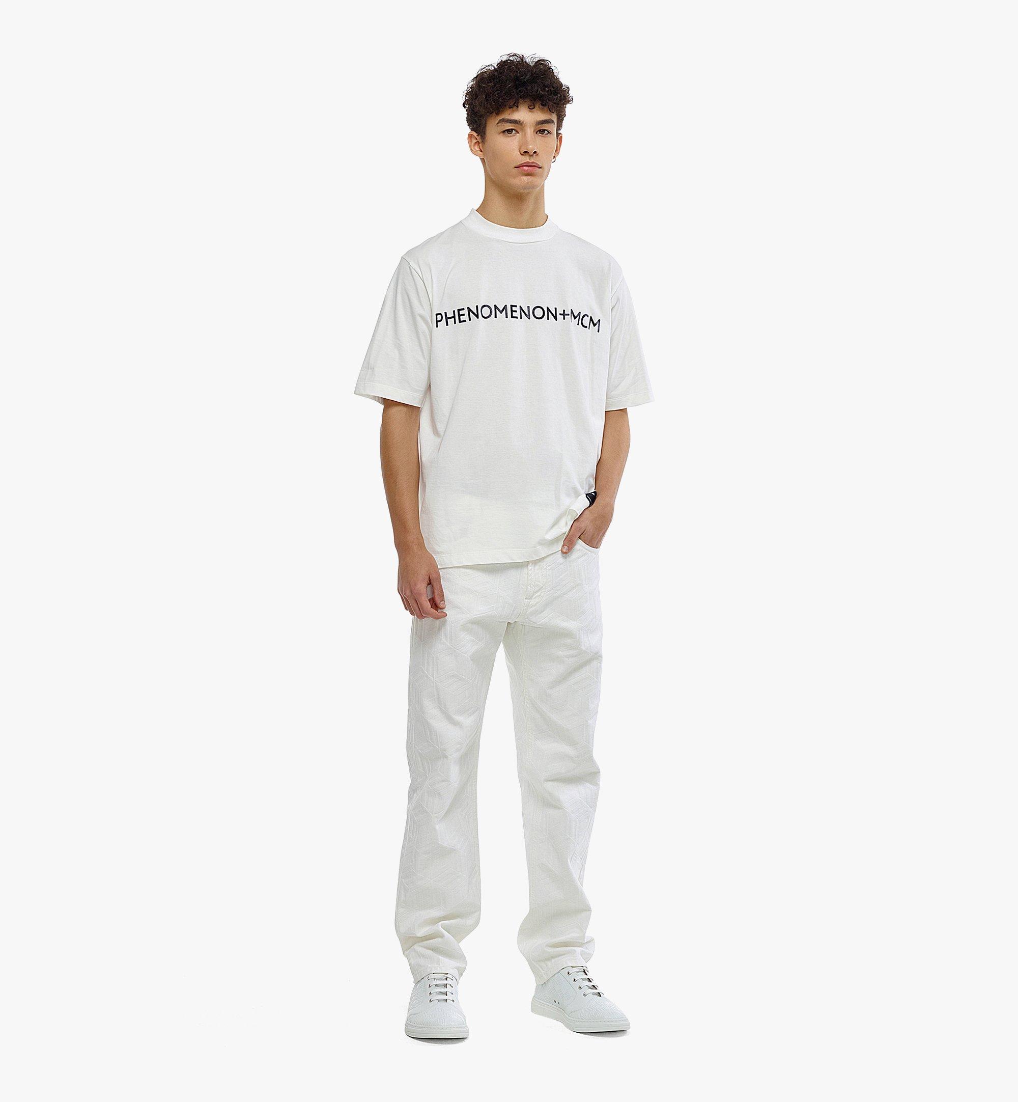 MCM P+M (PHENOMENON x MCM) Logo T恤 White MHTCSJP01WT00S 更多视角 3