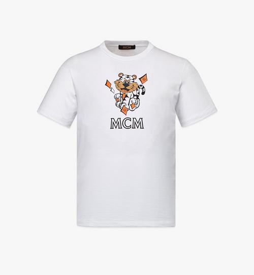 T-Shirt aus Bio-Baumwolle mit Tigermotiv für Herren