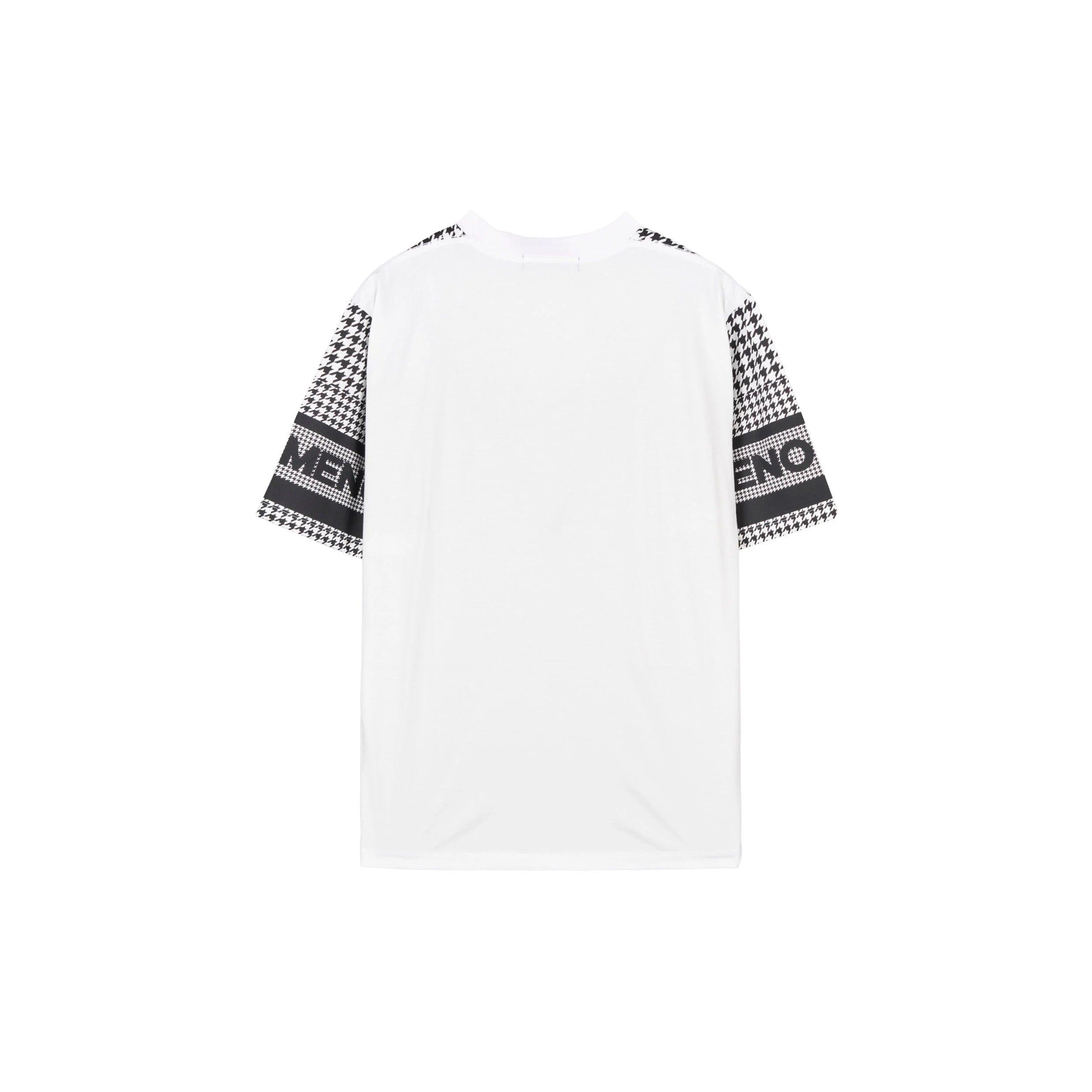 MCM PHENOMENON Houndstooth Logo T-Shirt White MHTDAJA02WT0XL ほかの角度から見る 1