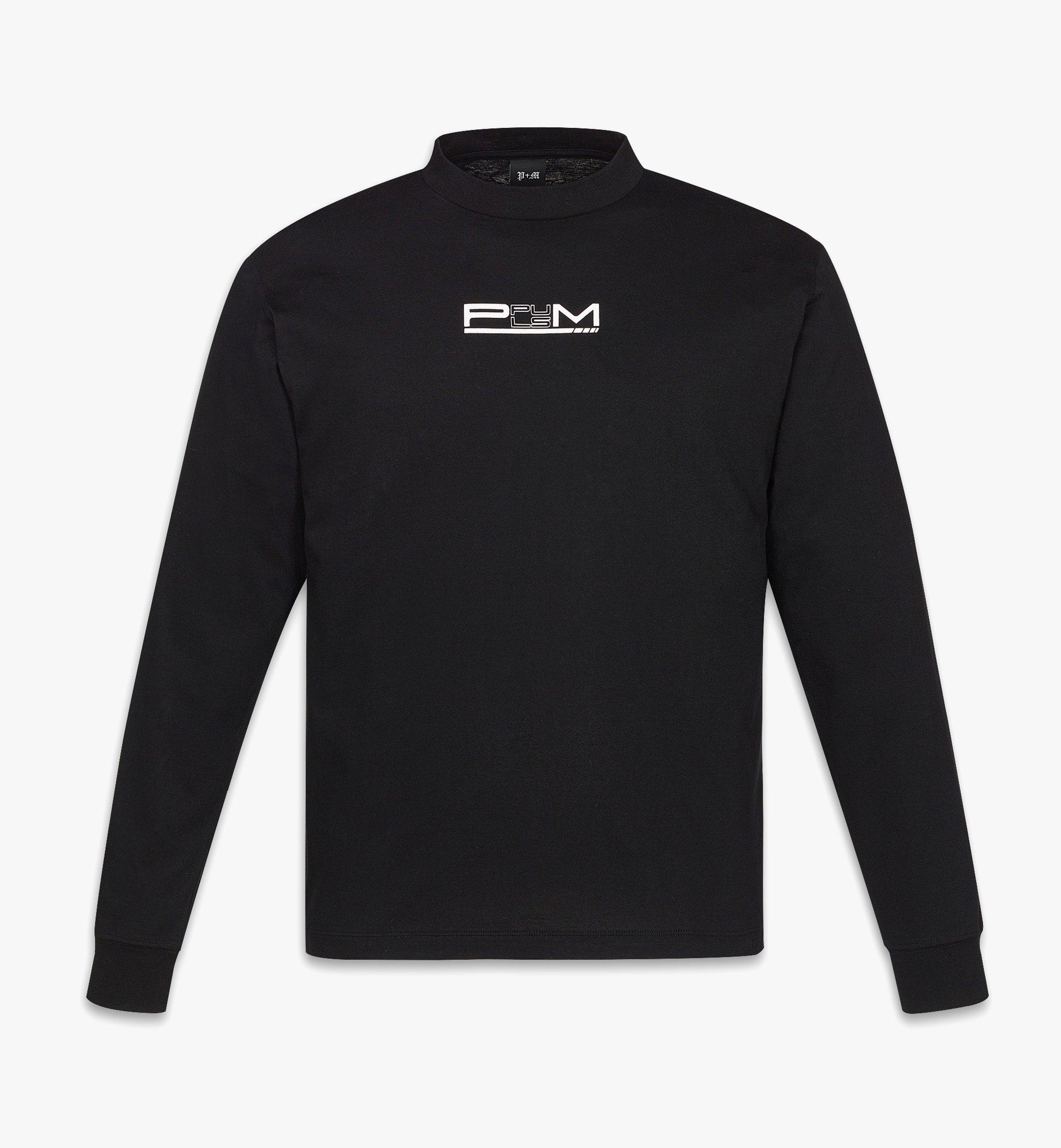 MCM PHENOMENON+MCM Monogram Print Long Sleeve T-Shirt Black MHTDAJP02BK00M Alternate View 1