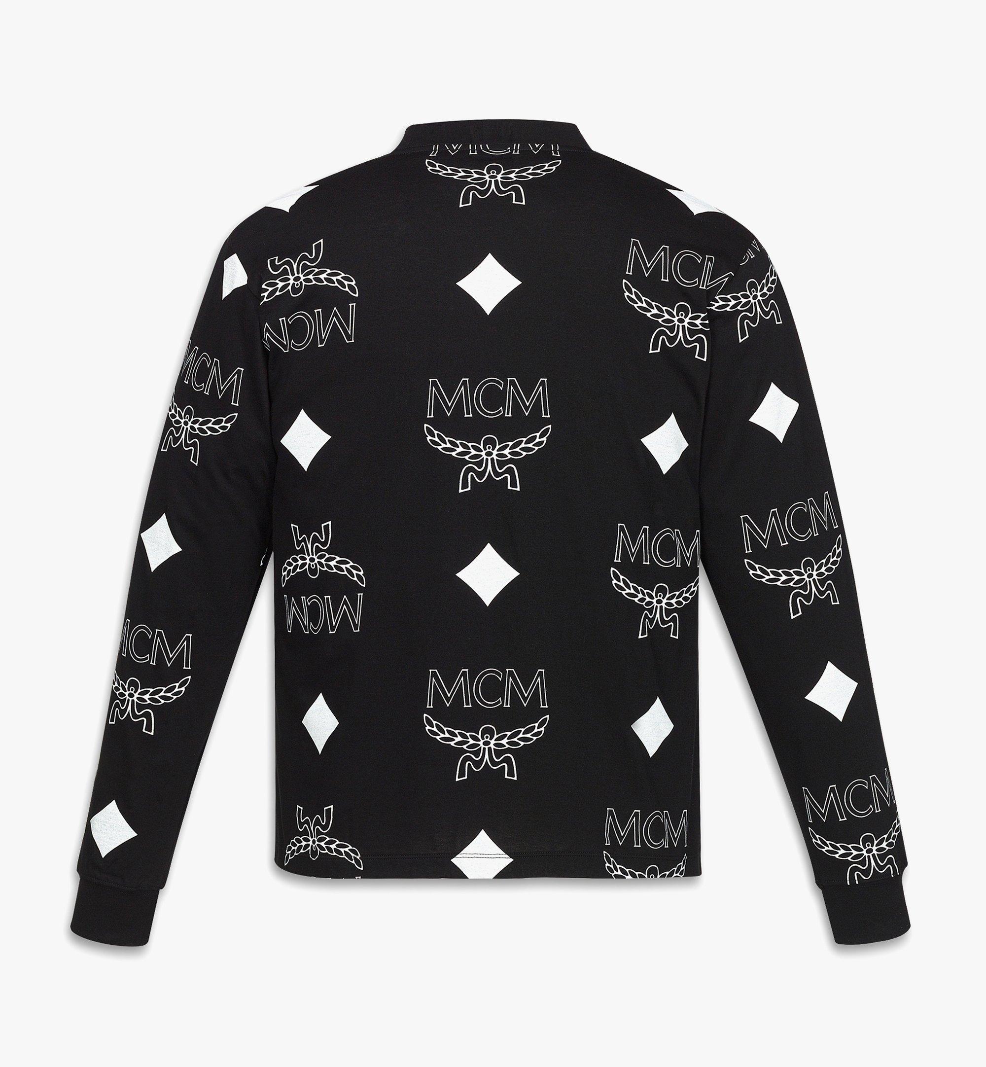 Small PHENOMENON+MCM Monogram Print Long Sleeve T-Shirt Black  