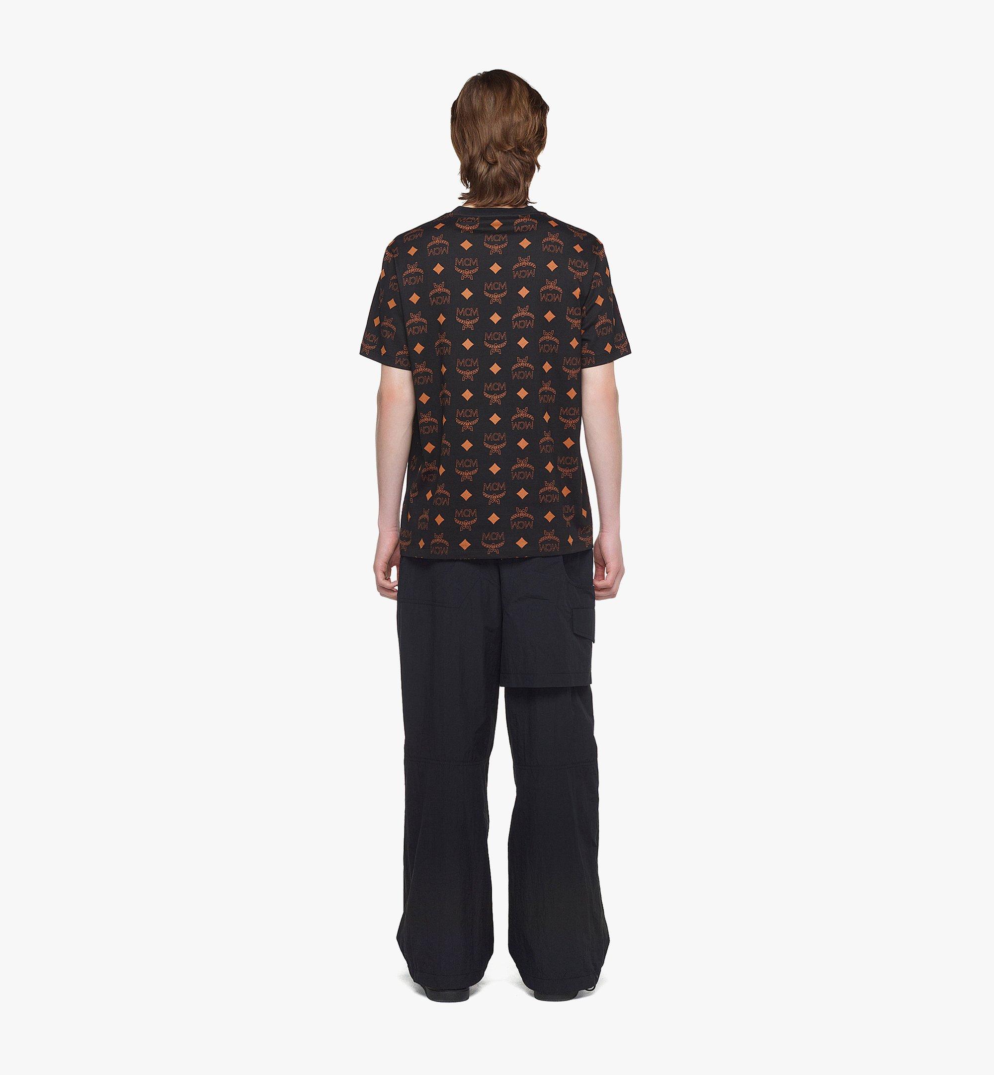 MCM T-shirt à imprimé Visetos Maxi en coton biologique Black MHTDAMM01BK2XL Plus de photos 3