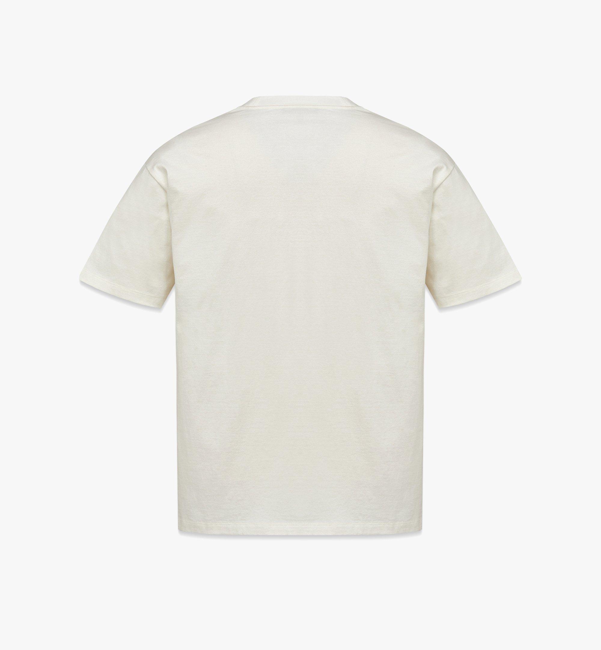 MCM Retro Futurism Print T-Shirt in Organic Cotton White MHTDAMM03WG0XL ほかの角度から見る 1