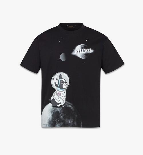 M Pup Astronaut Print T-Shirt in Organic Cotton