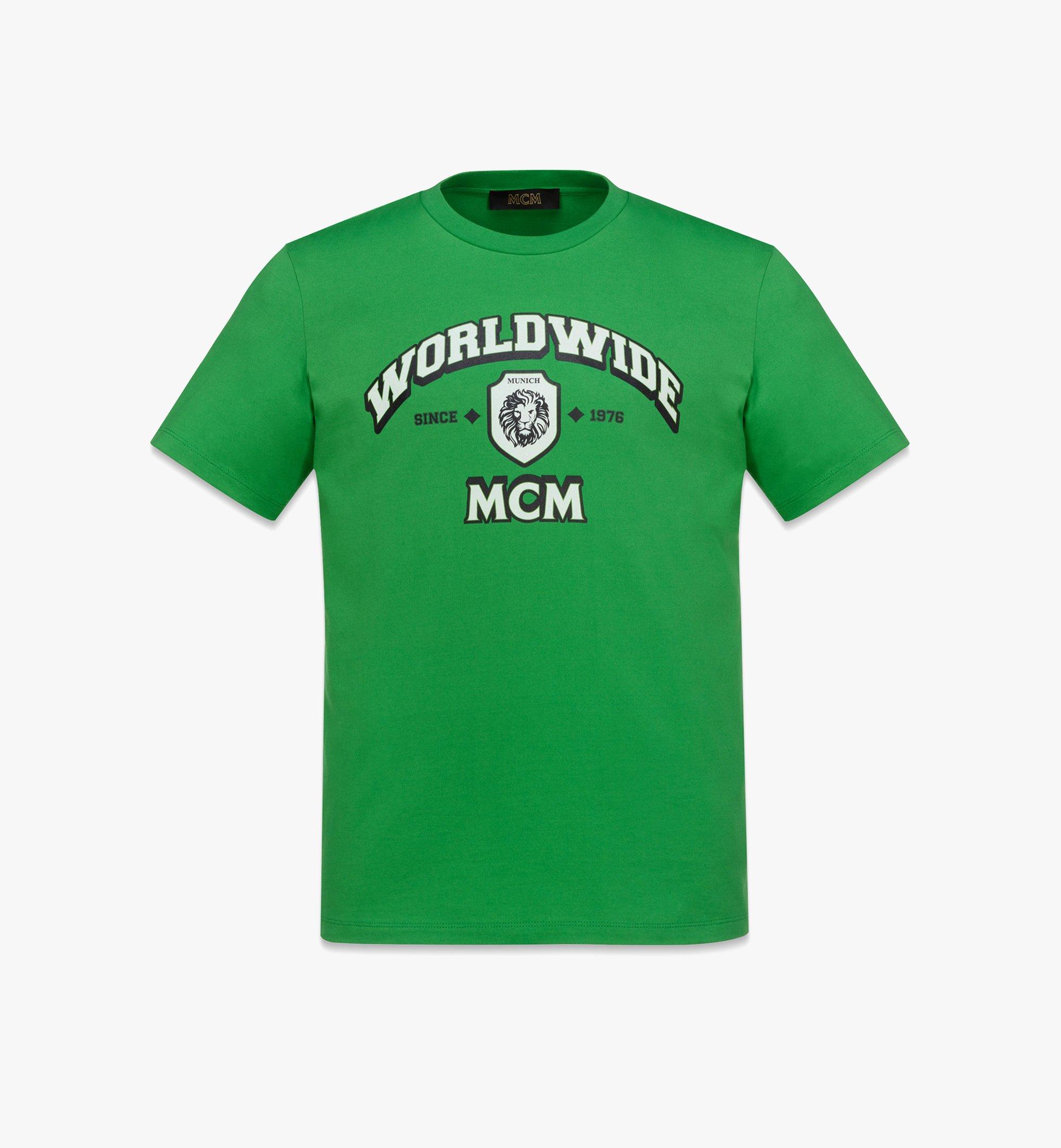 MCM MCM Worldwide プリント Tシャツ - オーガニックコットン Green MHTDAMM09KD00S ほかの角度から見る 1
