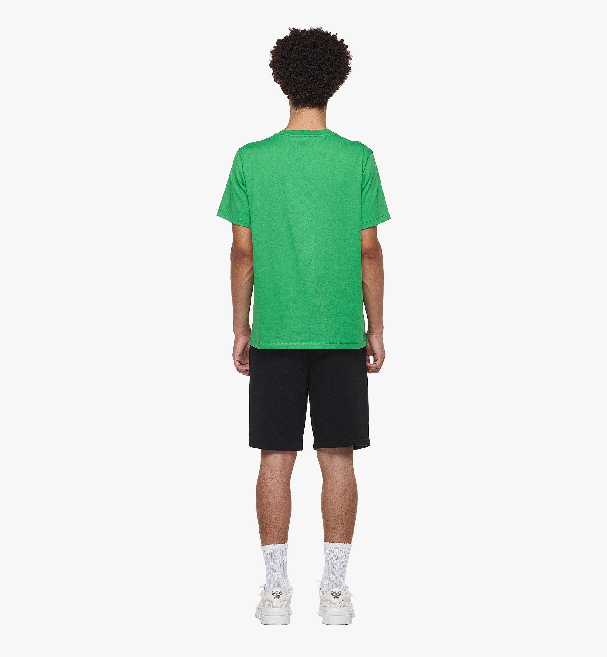 MCM MCM Worldwide プリント Tシャツ - オーガニックコットン Green MHTDAMM09KD00S ほかの角度から見る 3