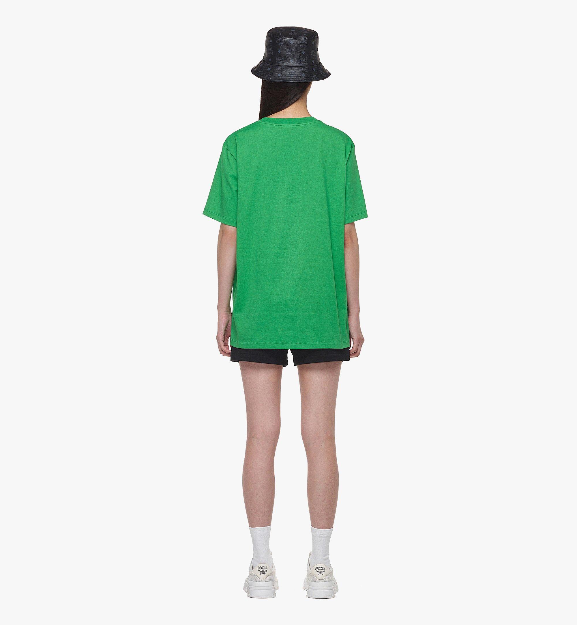 MCM MCM Worldwide プリント Tシャツ - オーガニックコットン Green MHTDAMM09KD00S ほかの角度から見る 6