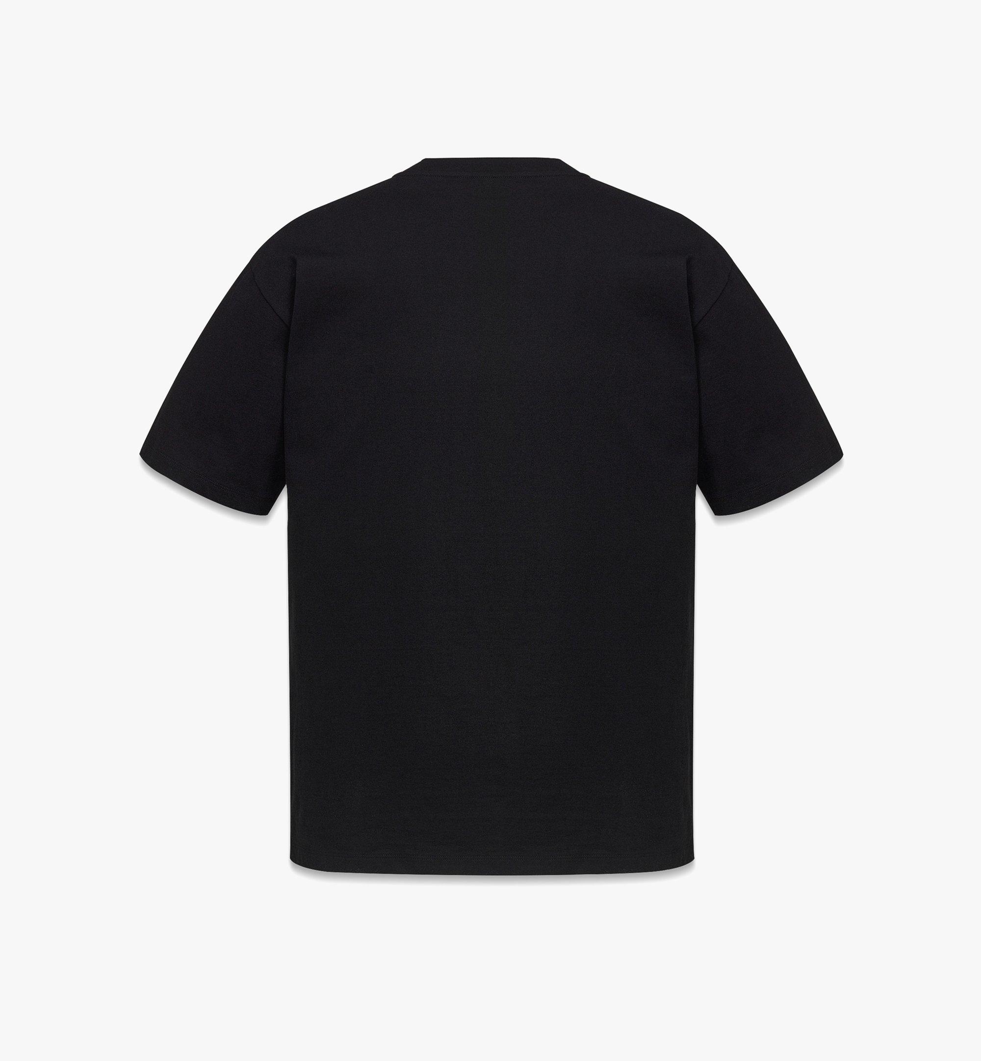 MCM ミュンヘンライオン プリント Tシャツ - オーガニックコットン Black MHTDAMM10BK00M ほかの角度から見る 1