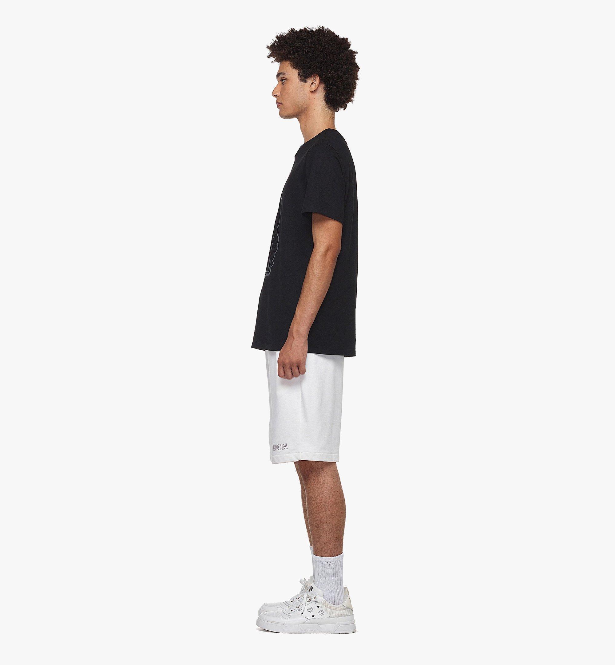 MCM ミュンヘンライオン プリント Tシャツ - オーガニックコットン Black MHTDAMM10BK00M ほかの角度から見る 2
