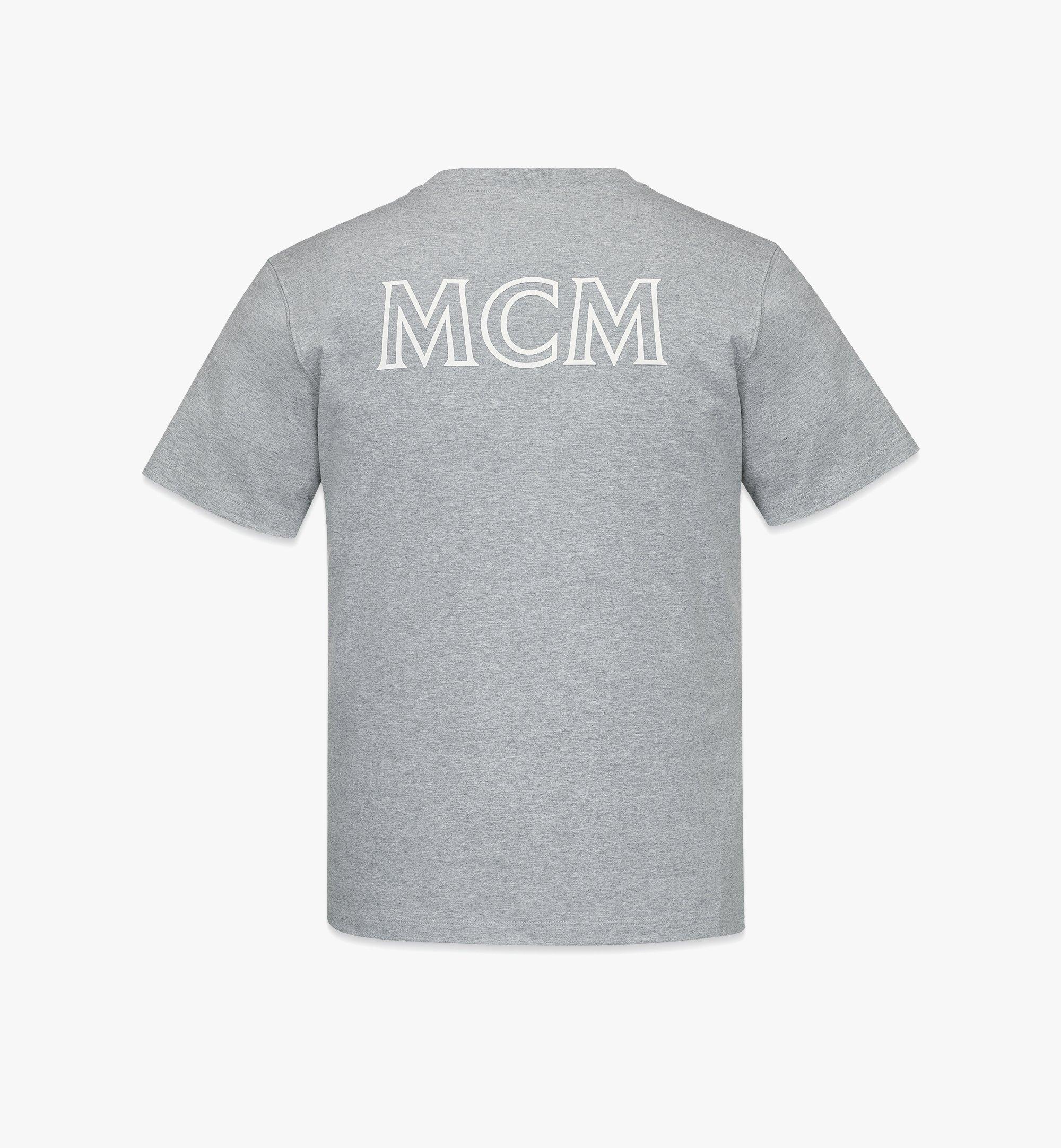 MCM ユニセックス MCM ロゴTシャツ - オーガニックコットン Grey MHTDSBC01EH00M ほかの角度から見る 1