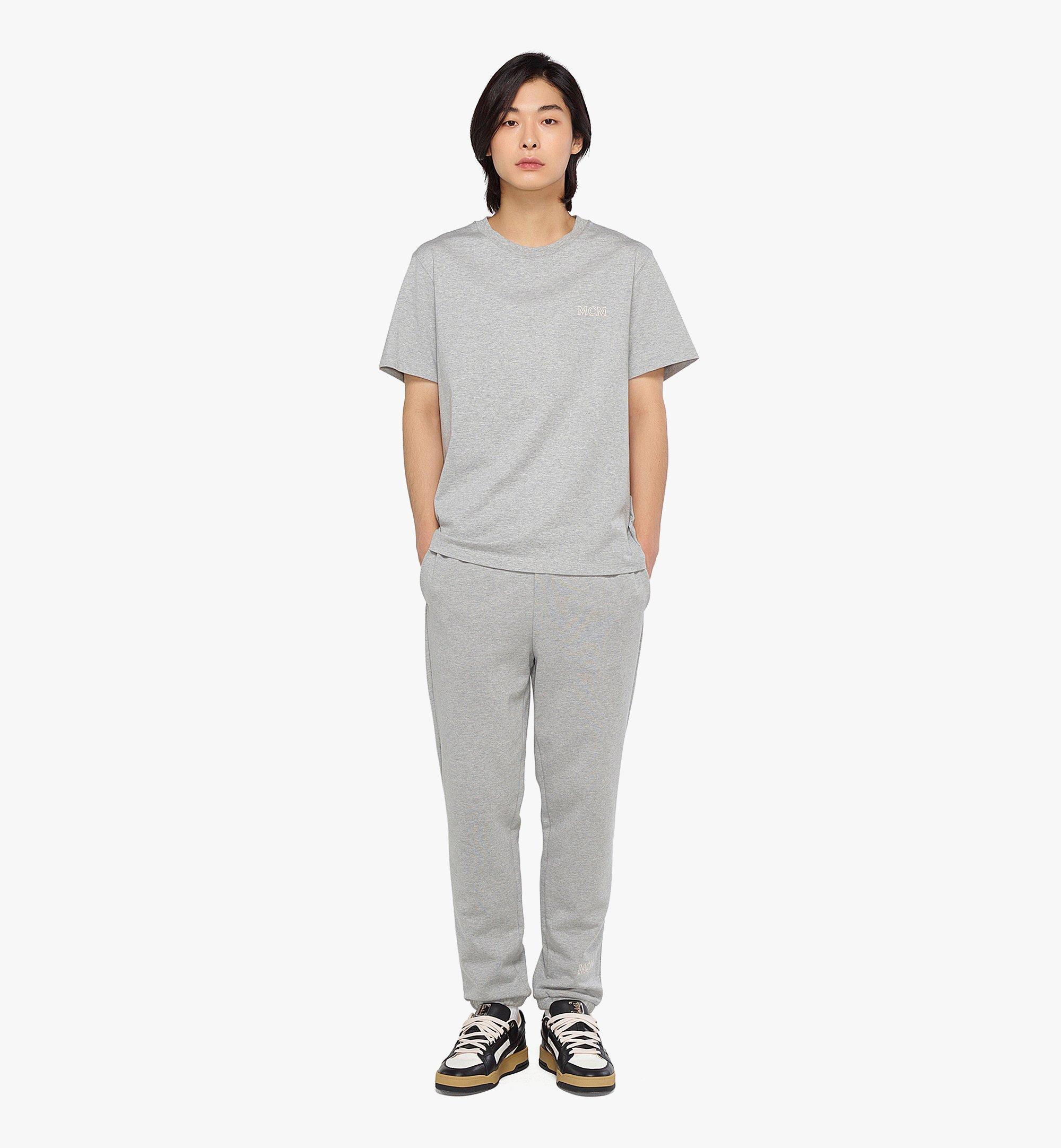 MCM ユニセックス MCM ロゴTシャツ - オーガニックコットン Grey MHTDSBC01EH00M ほかの角度から見る 2