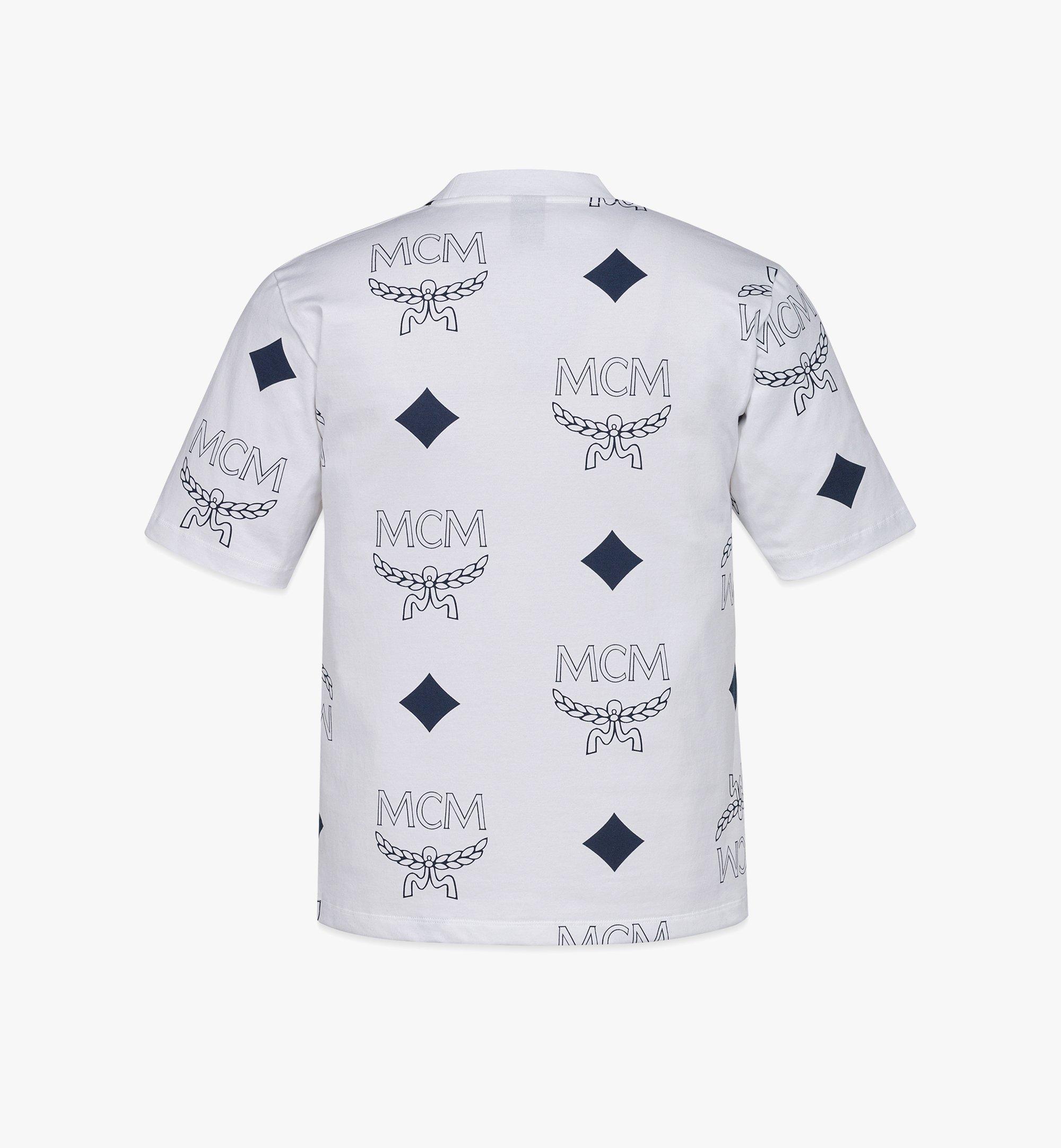 MCM PHENOMENON+MCM メンズ ビッグ ヴィセトス ロゴ Tシャツ White MHTDSJP01WT00S ほかの角度から見る 1
