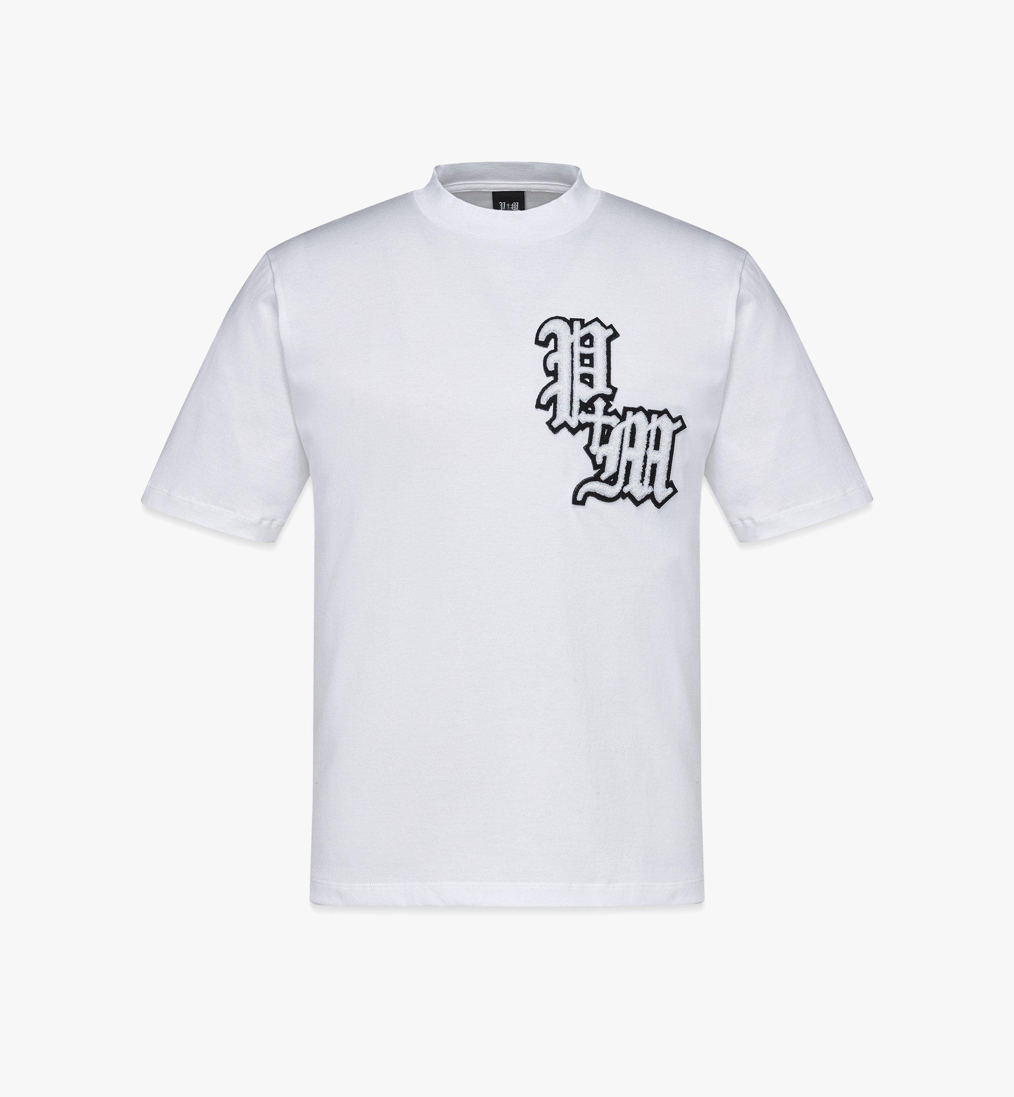 MCM PHENOMENON+MCM メンズ ビッグ ヴィセトス ロゴ Tシャツ White MHTDSJP01WT00S ほかの角度から見る 1