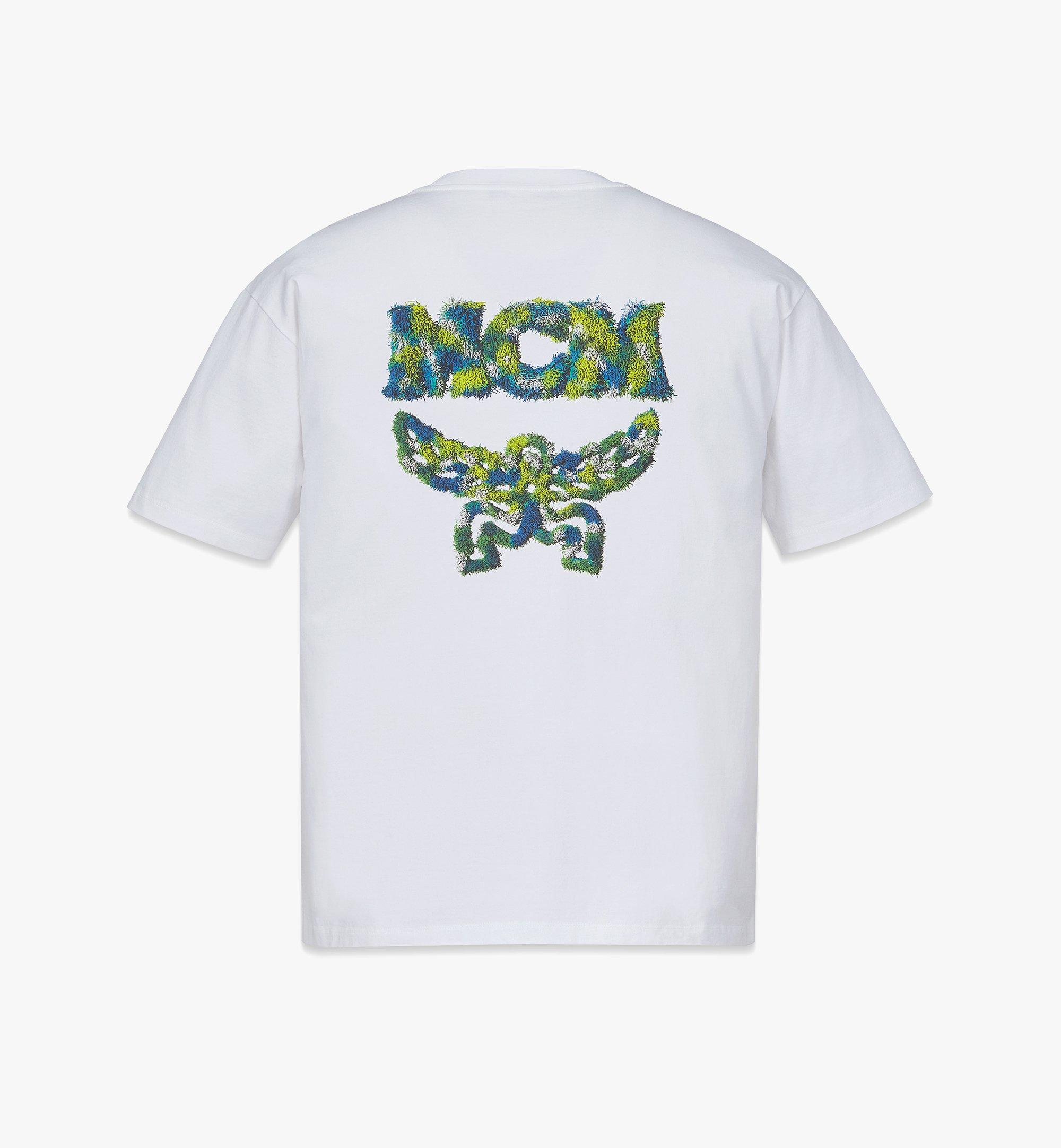 MCM 〈メタオーシャン〉メンズ ロゴ Tシャツ - オーガニック コットン White MHTDSMM05WT00M ほかの角度から見る 1