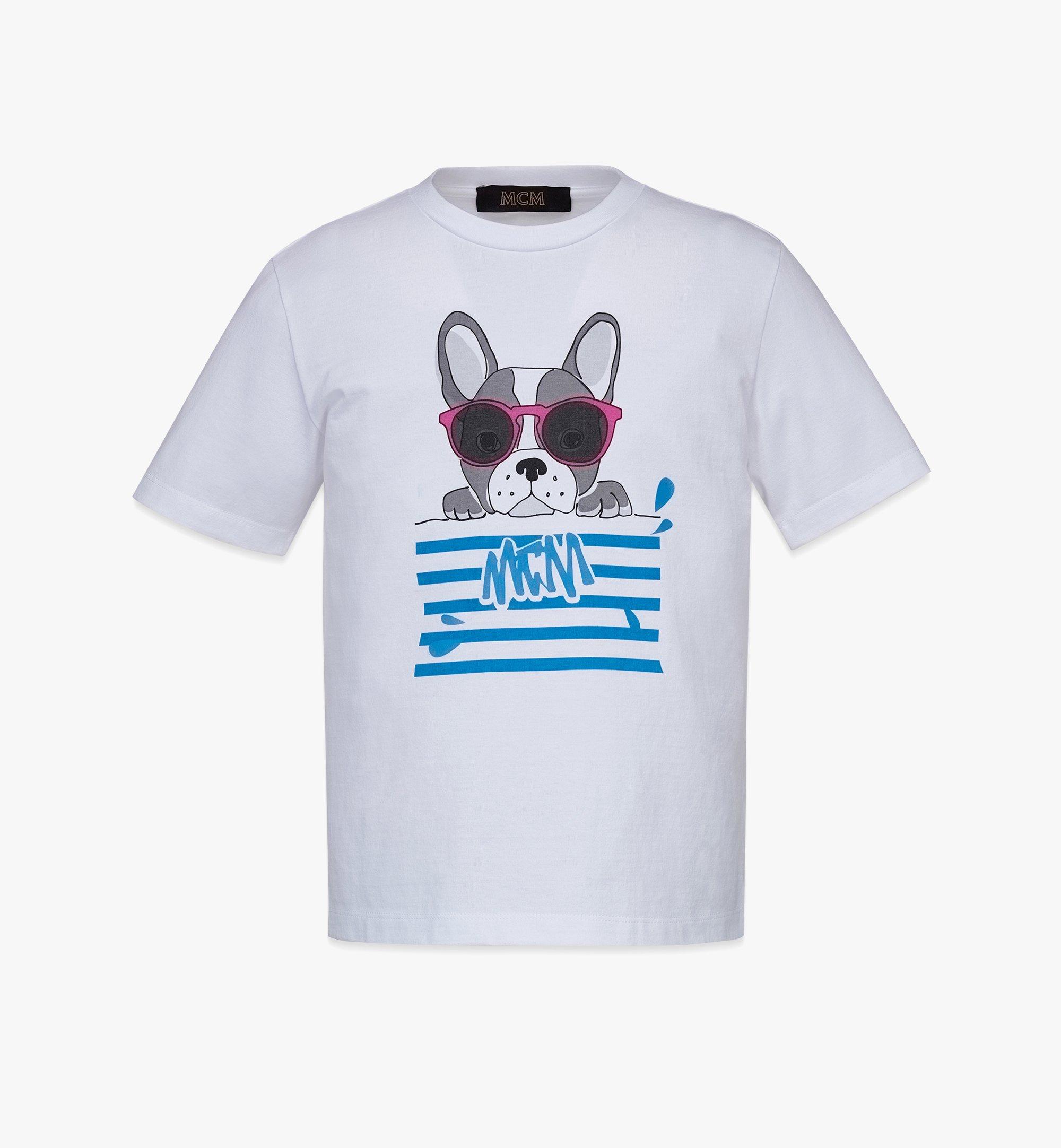 Unisex M Pup Graphic Print T-Shirt in Organic Cotton
