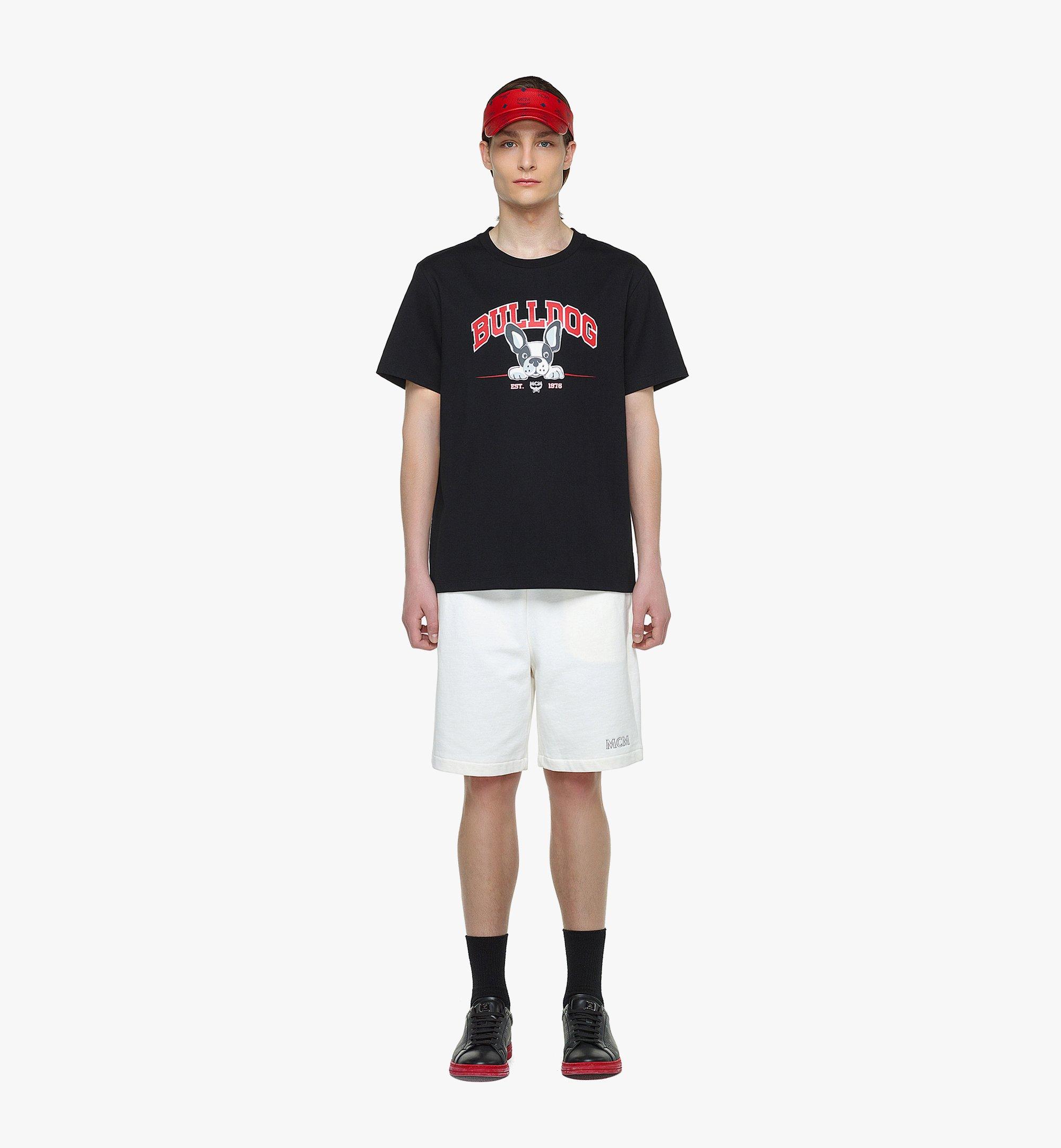 MCM 〈M Pup〉ユニセックス ブルドッグプリント Tシャツ - オーガニック コットン Black MHTDSMM14BK2XL ほかの角度から見る 2