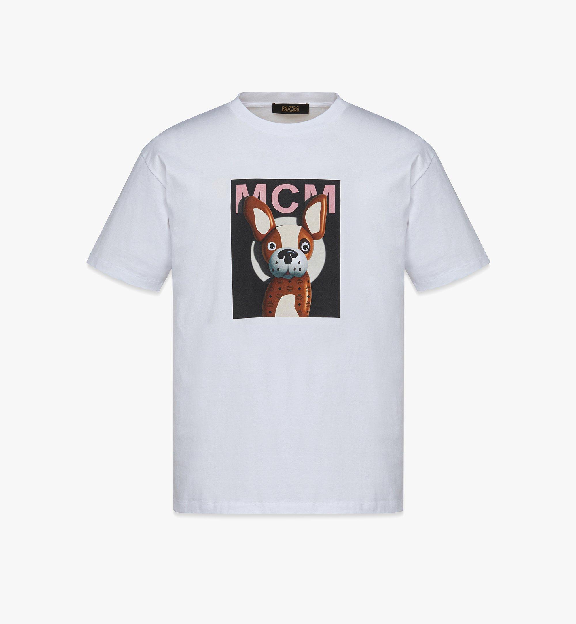M Pup ユニセックス マグショット プリント Tシャツ - オーガニック コットン