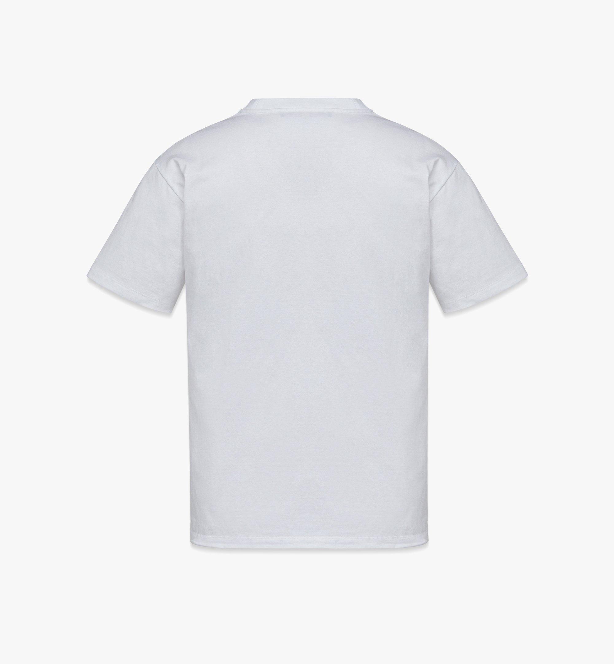 MCM 〈M Pup〉ユニセックス マグショット プリント Tシャツ - オーガニック コットン White MHTDSMM16WT0XS ほかの角度から見る 1