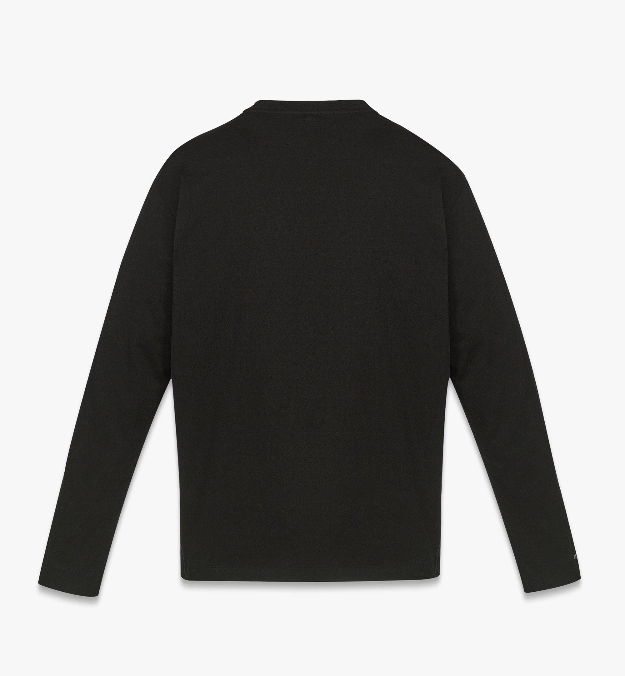 MCM Essential Laurel Logo Shirt in Organic Cotton Black MHTEABC01BK2XL Alternate View 1