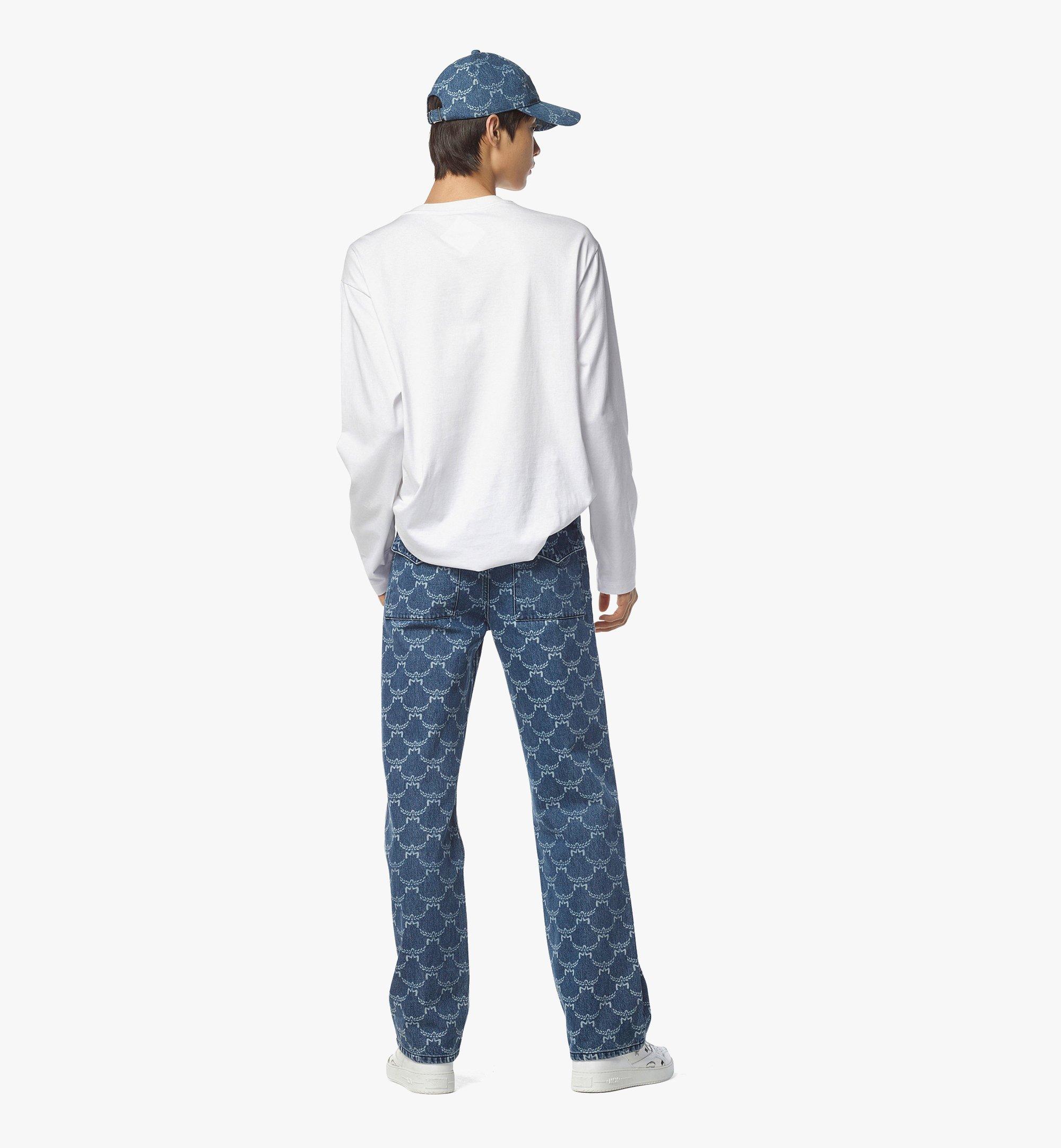 MCM Essential ローレル ロゴ シャツ - オーガニックコットン White MHTEABC01WT00L ほかの角度から見る 2