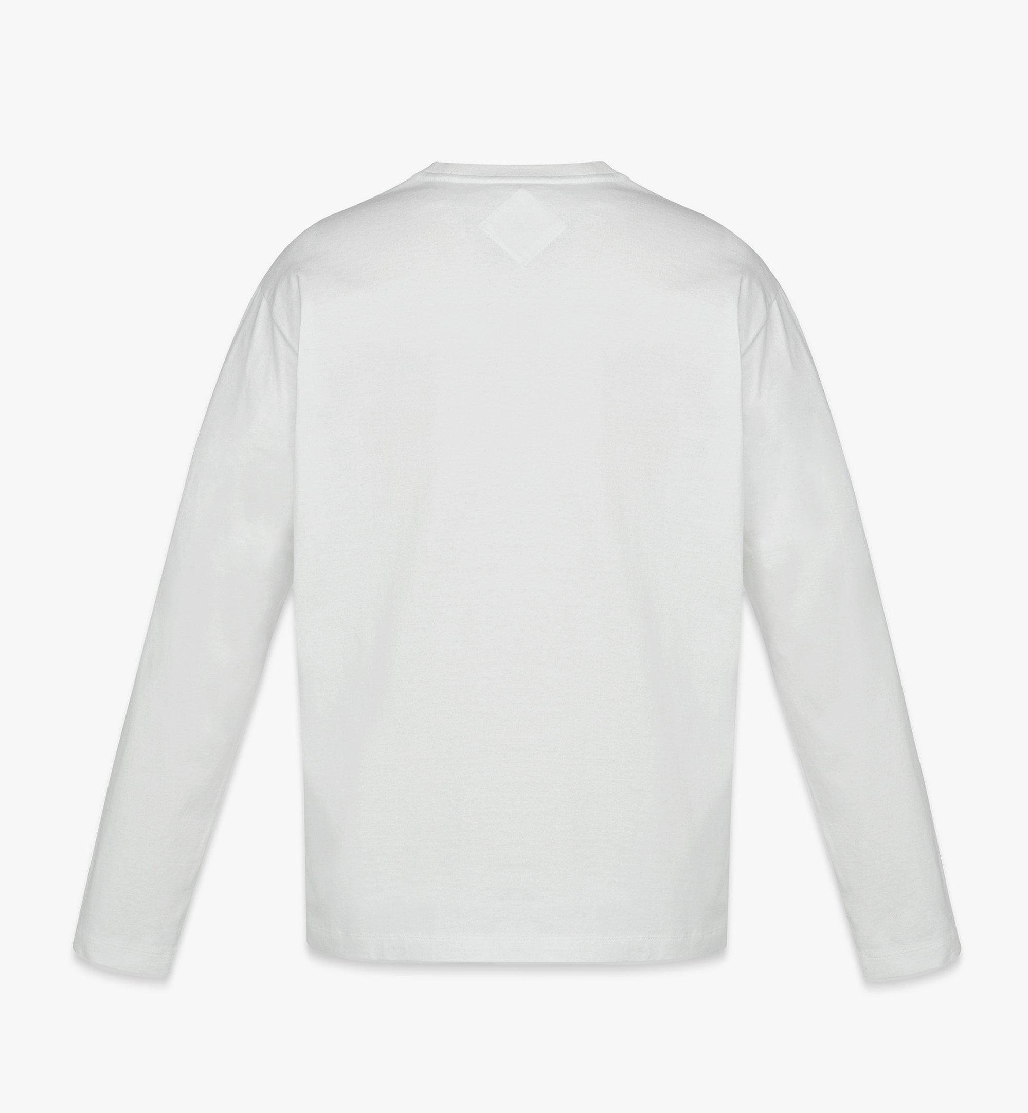 MCM T-shirt à manches longues Essentiel à logo laurier en coton biologique White MHTEABC01WT2XL Plus de photos 1