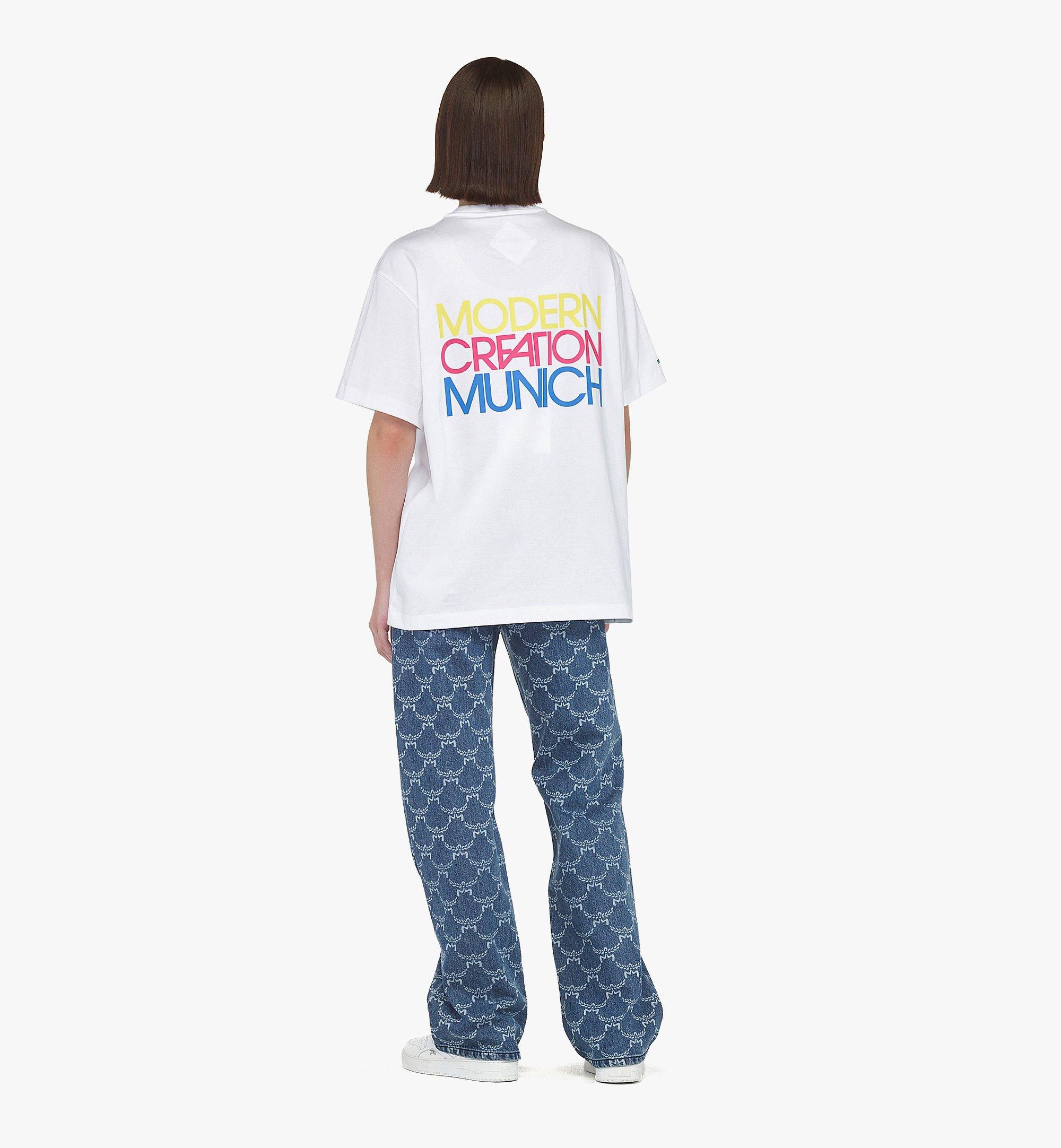 MCM MCM x HONEY DIJON T-Shirt in Organic Cotton White MHTEAMM01WT0XS Alternate View 5