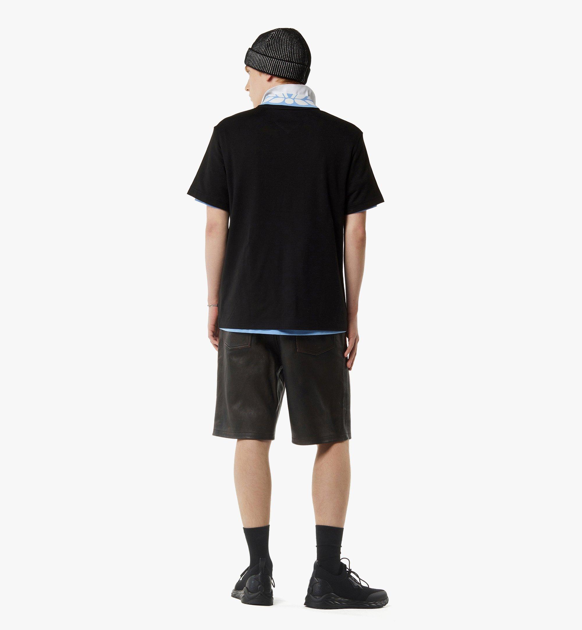 MCM Monogram Patch Pocket T-Shirt in Organic Cotton Black MHTEAMM07BD0XL Alternate View 4
