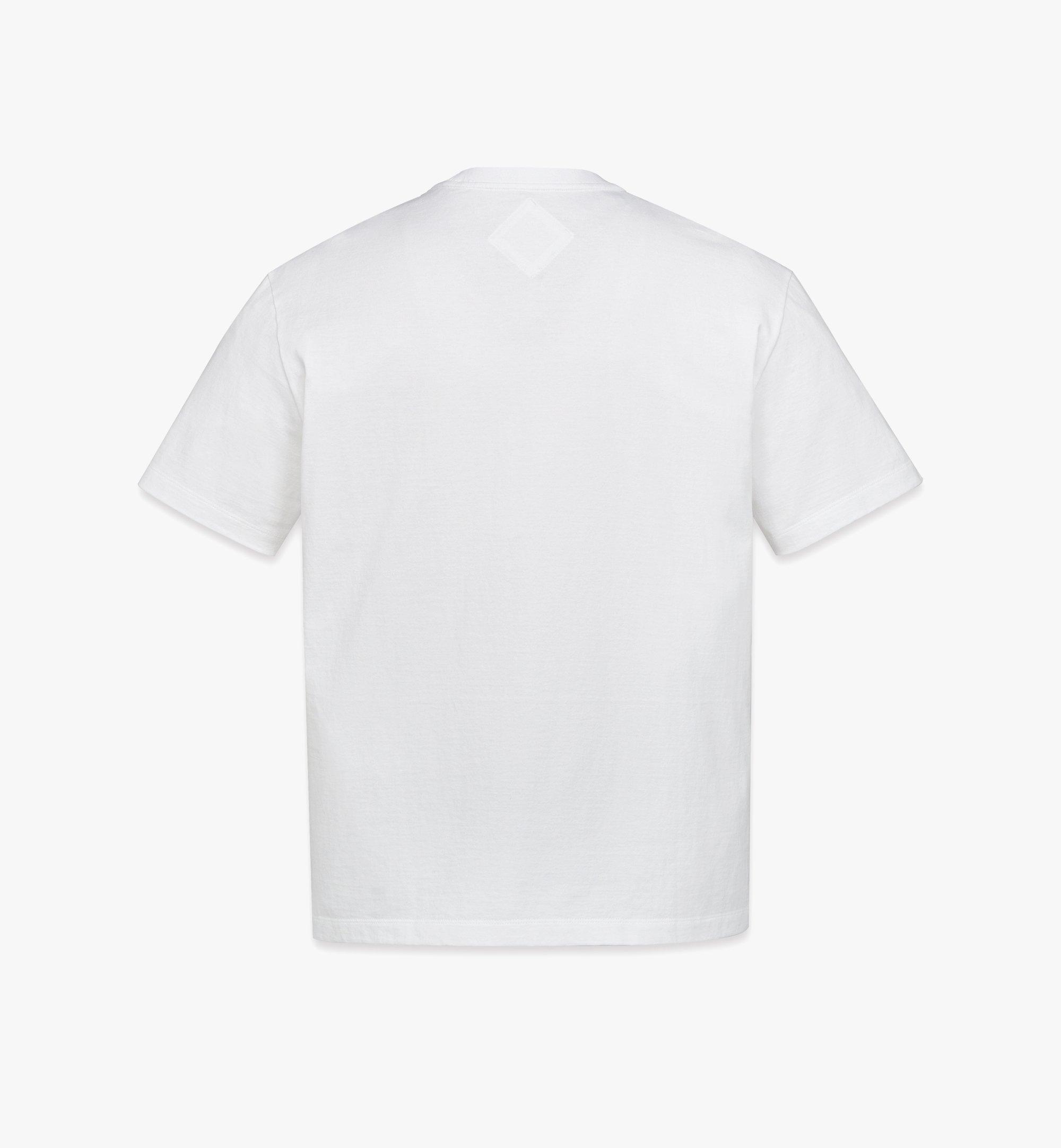 MCM Monogram Patch Pocket T-Shirt in Organic Cotton Black MHTEAMM07BW0XL Alternate View 1