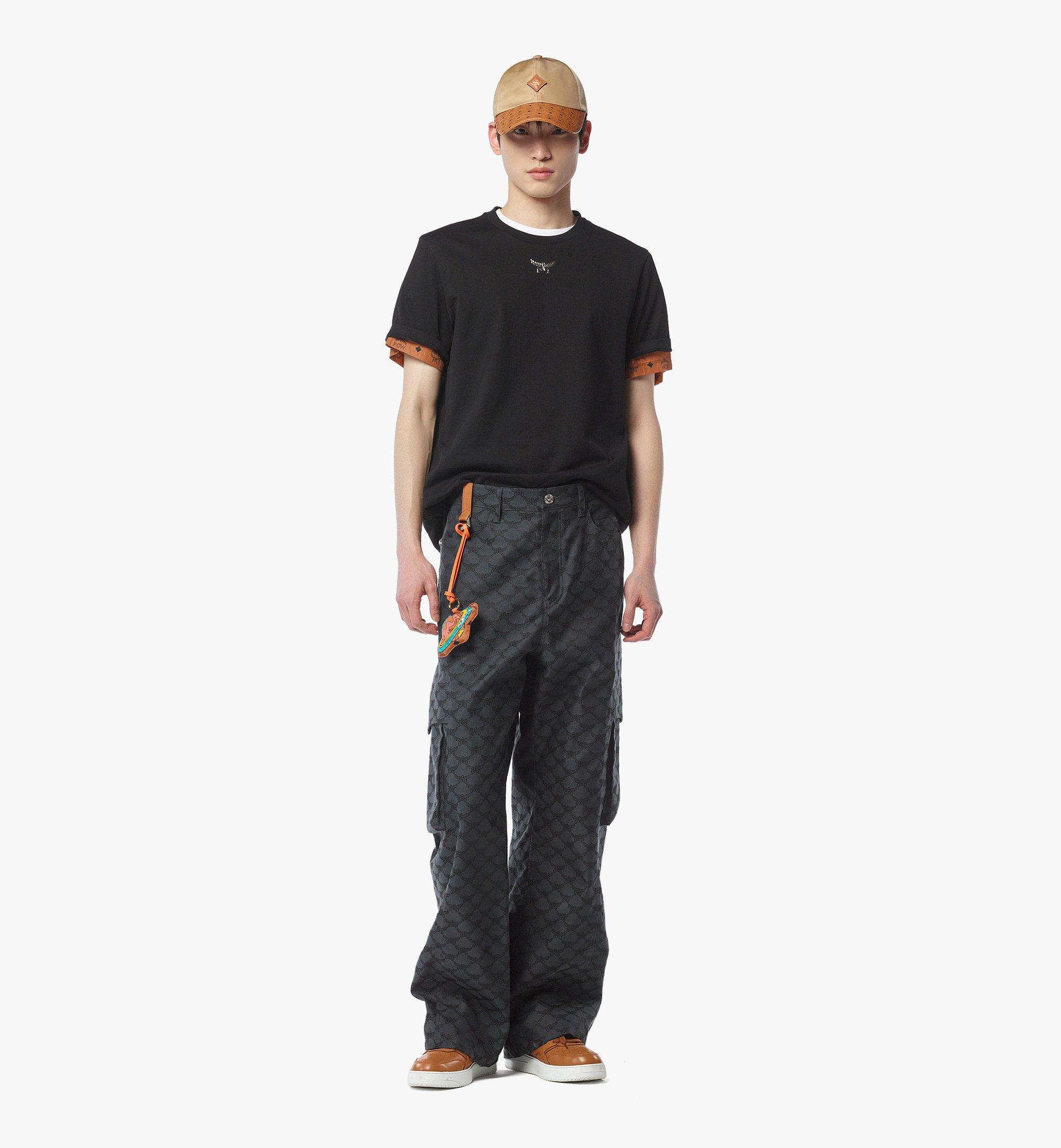 MCM Essential Logo印花棉T恤 Black MHTESBC01BK00L 更多视角 2