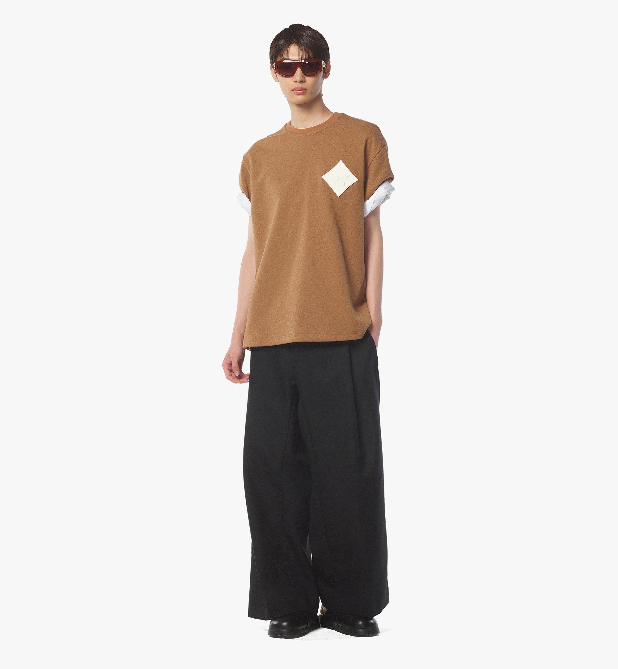 MCM Bouclé-T-Shirt mit Logoaufnäher Cognac MHTESMM02CO00S Noch mehr sehen 2