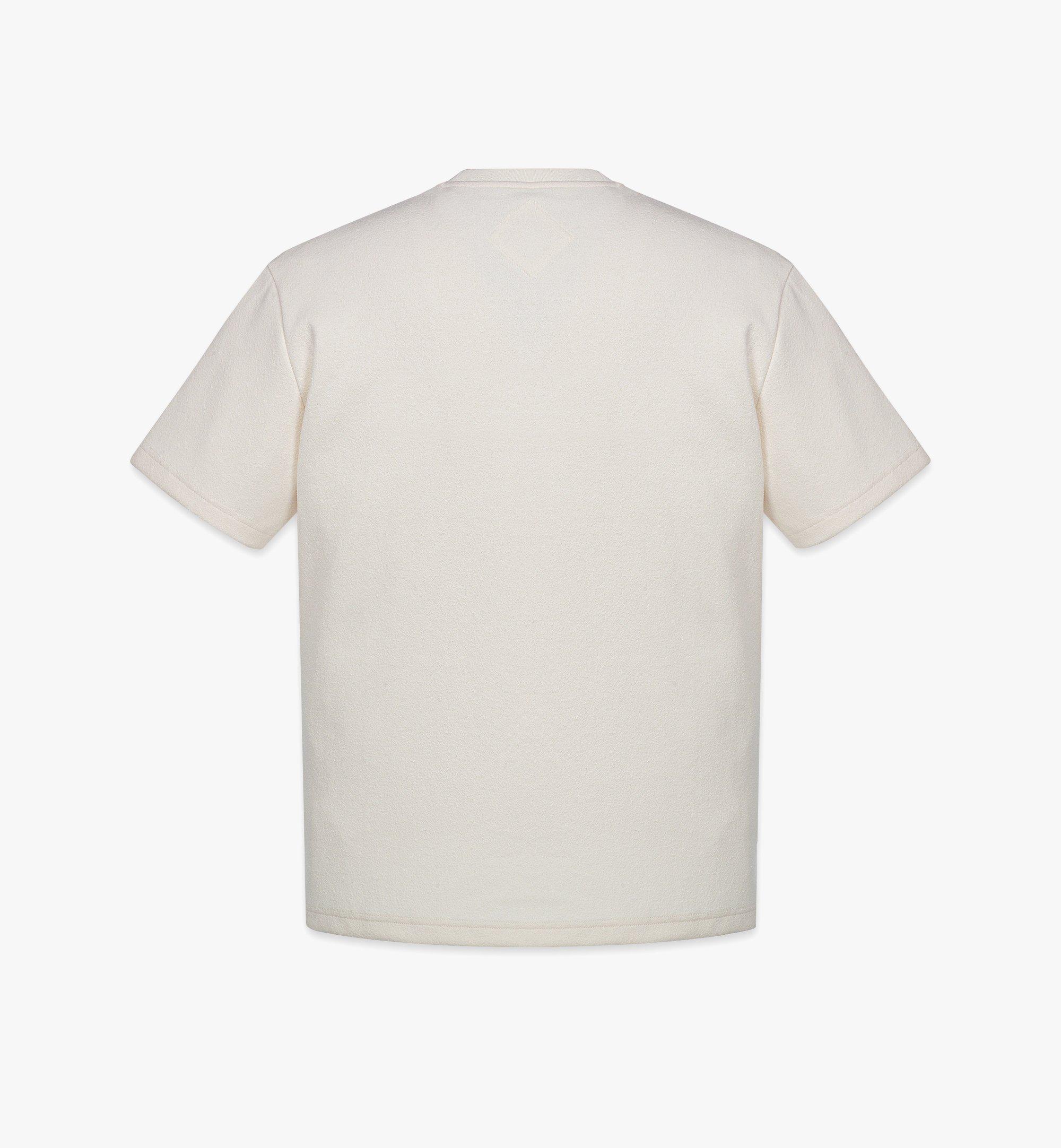 MCM T-shirt avec écusson à logo en bouclé White MHTESMM02WI00M Plus de photos 1