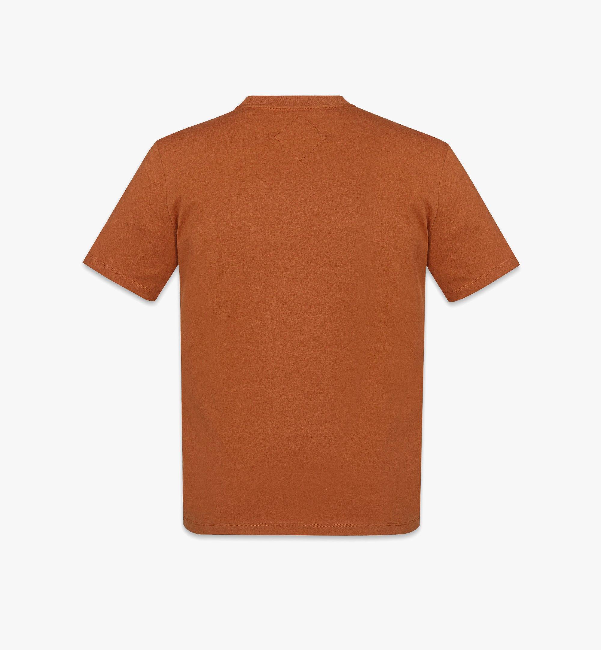MCM T-shirt à logo laurier en coton biologique Cognac MHTESMM05CO0XL Plus de photos 1