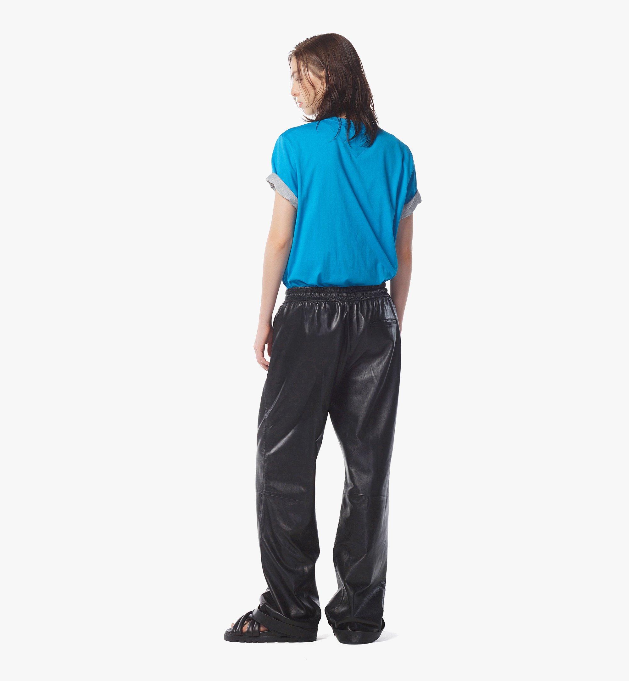 MCM T-Shirt aus Bio-Baumwolle mit gedrucktem Lorbeerlogo Blue MHTESMM05E42XL Noch mehr sehen 3