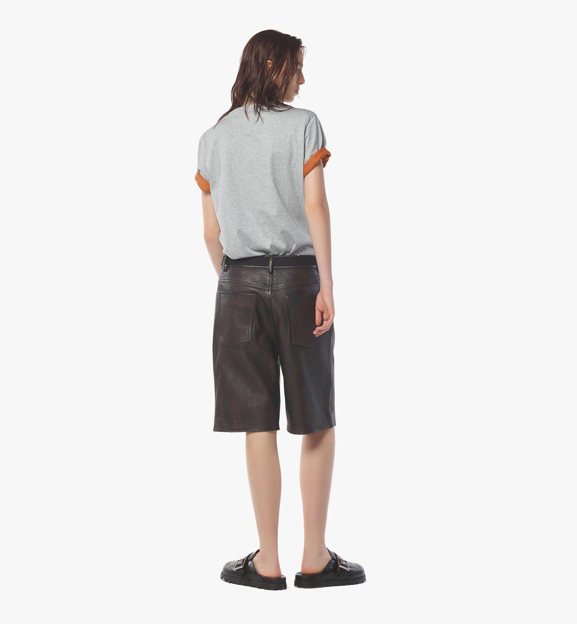 MCM T-Shirt aus Bio-Baumwolle mit gedrucktem Lorbeerlogo Grey MHTESMM05ET2XL Noch mehr sehen 3