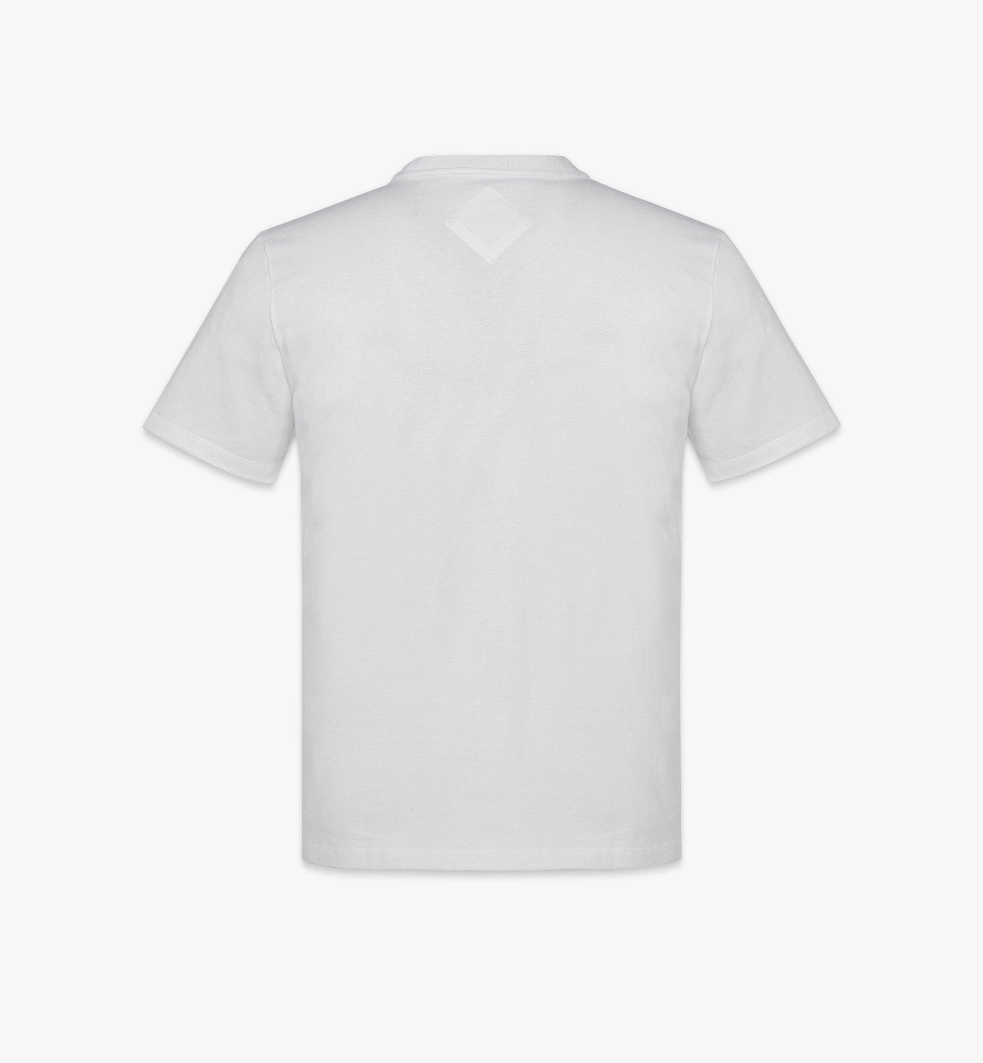 MCM Laurel Logo Print T-Shirt in Organic Cotton White MHTESMM05WT0XL Alternate View 1