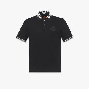Large Intarsia Laurel Piqué Polo Green | MCM ®US Large Intarsia Laurel Piqué Polo Green | MCM ®US