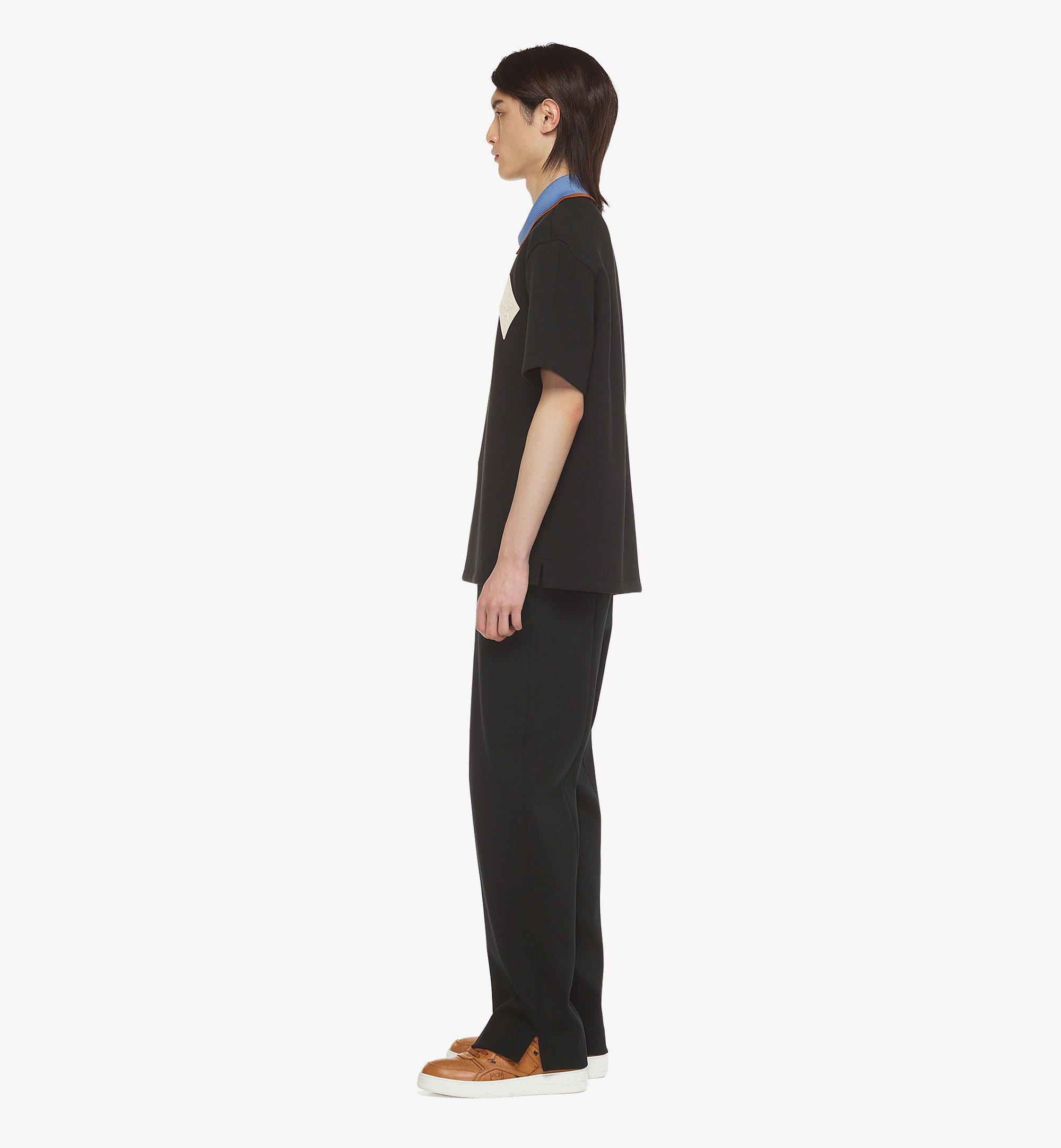 MCM ロゴパッチ ピケ ポロ Black MHTESMM11BK00M ほかの角度から見る 2